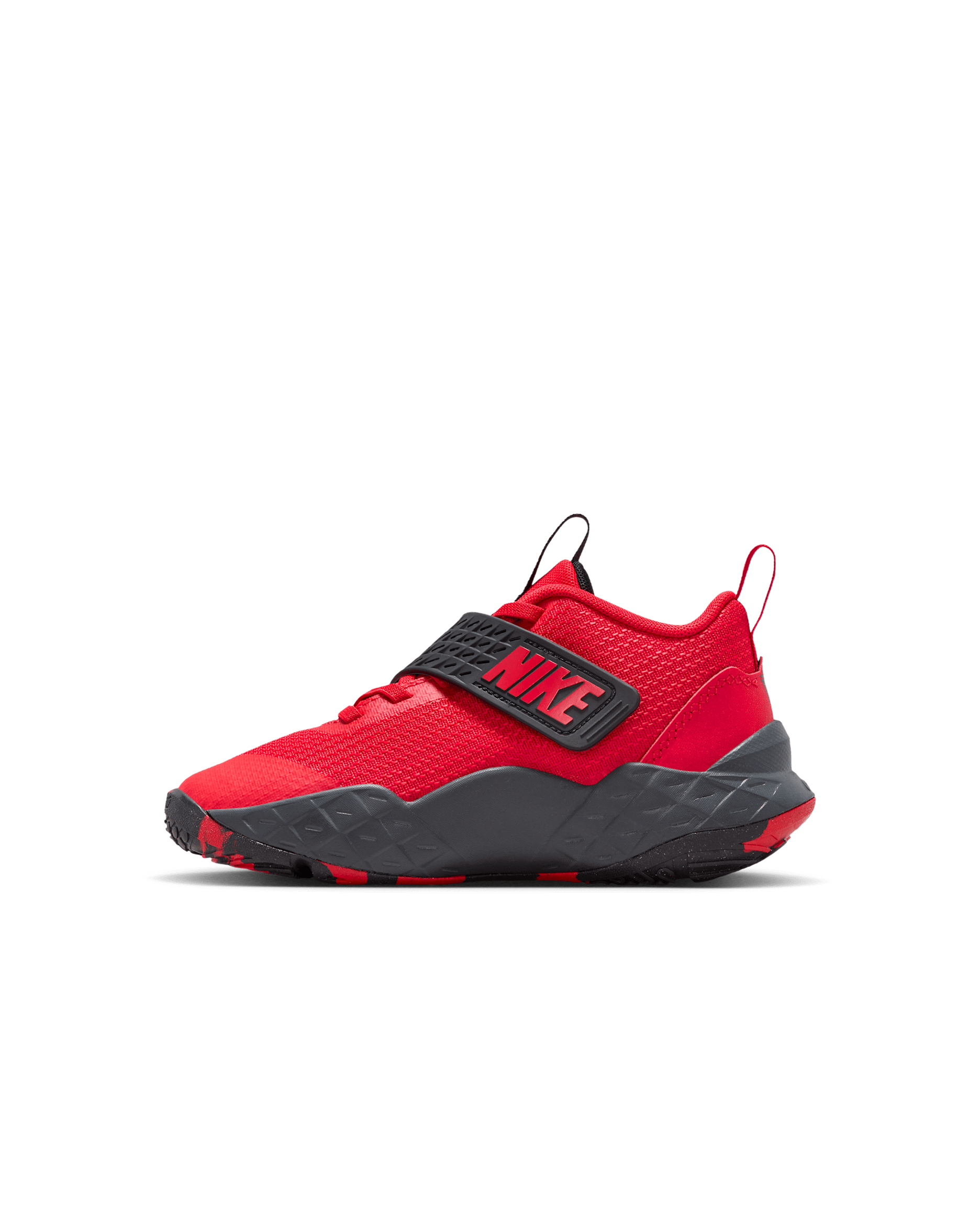 Nike Team Hustle D 12 kleuterschoenen - University Red/Zwart/Anthracite/University Red