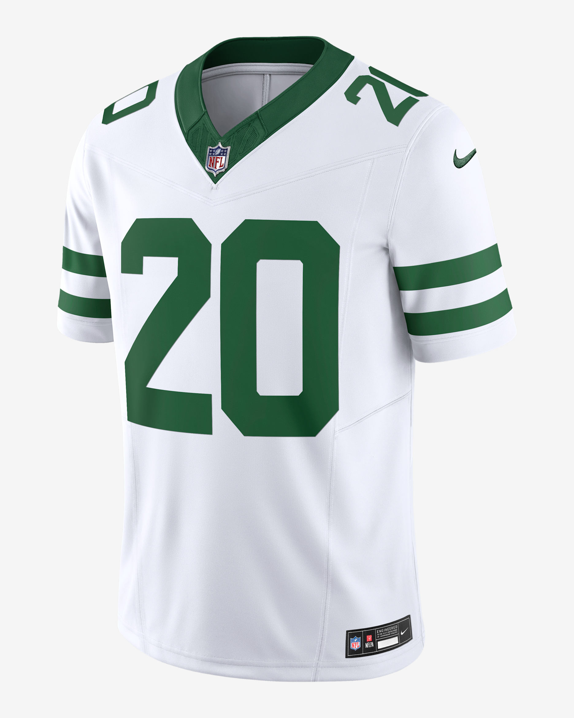 Jersey de fútbol americano Nike Dri-FIT de la NFL Limited para hombre Breece Hall New York Jets - Blanco