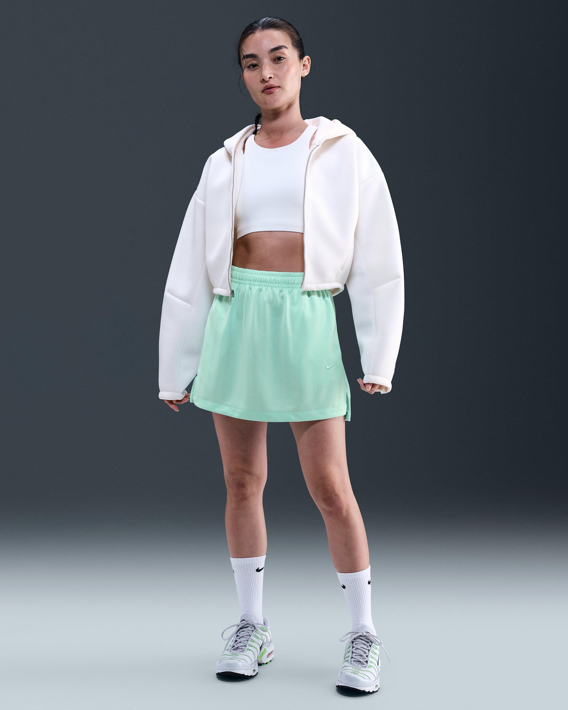 Nike Sportswear Women's Jacquard Striped Skirt - Mint Foam/Mint Foam