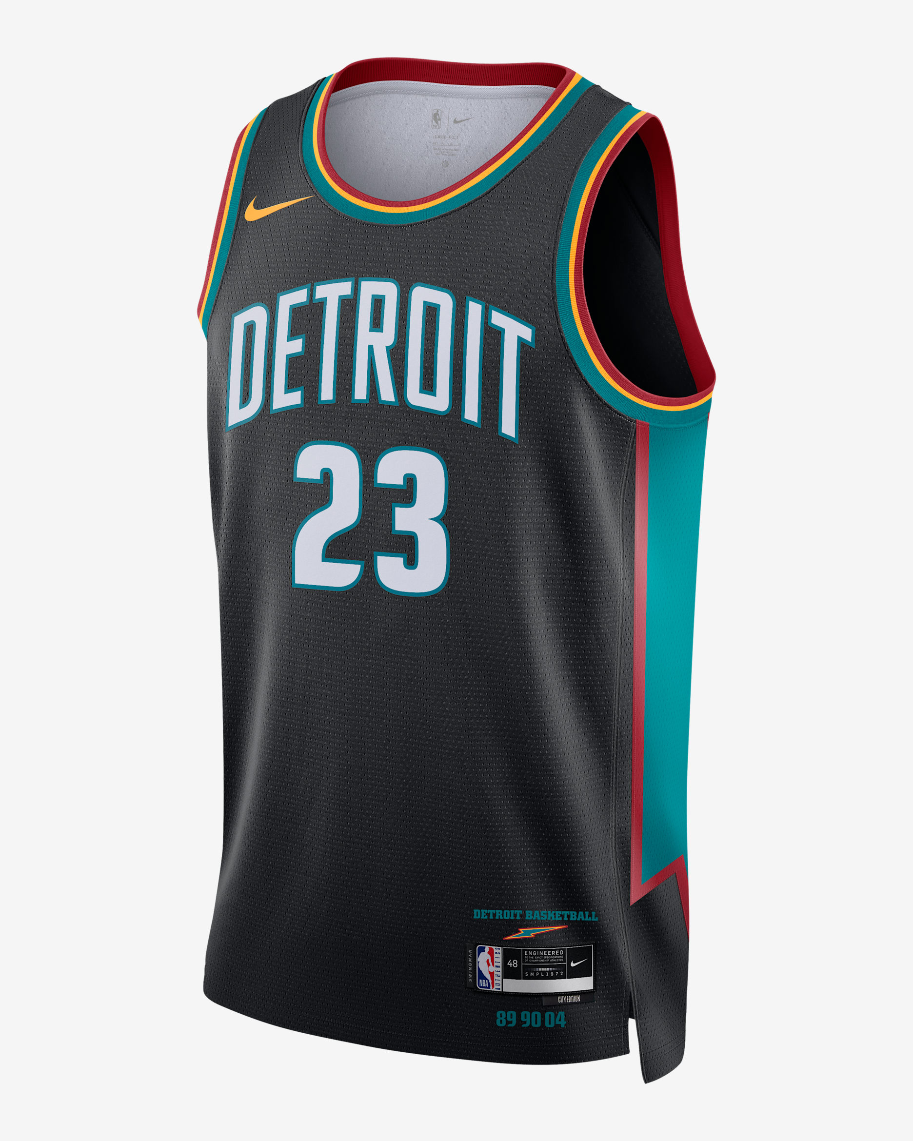 Jersey Nike de la NBA Swingman para hombre de Jaden Ivey de los Detroit Pistons City Edition - Gris aceite