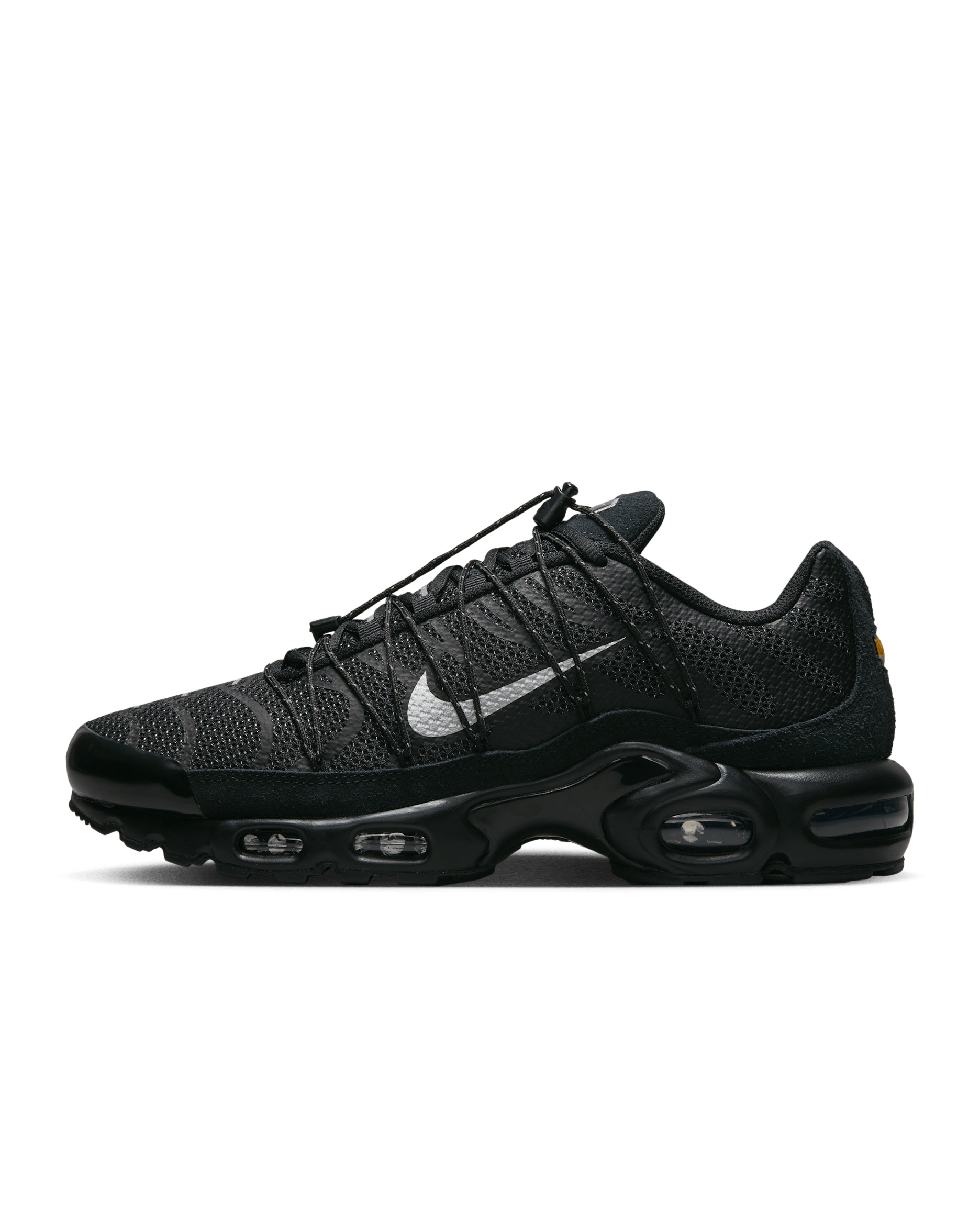 Nike Air Max Plus Utility herresko - Svart/Hvit/Metallic Silver