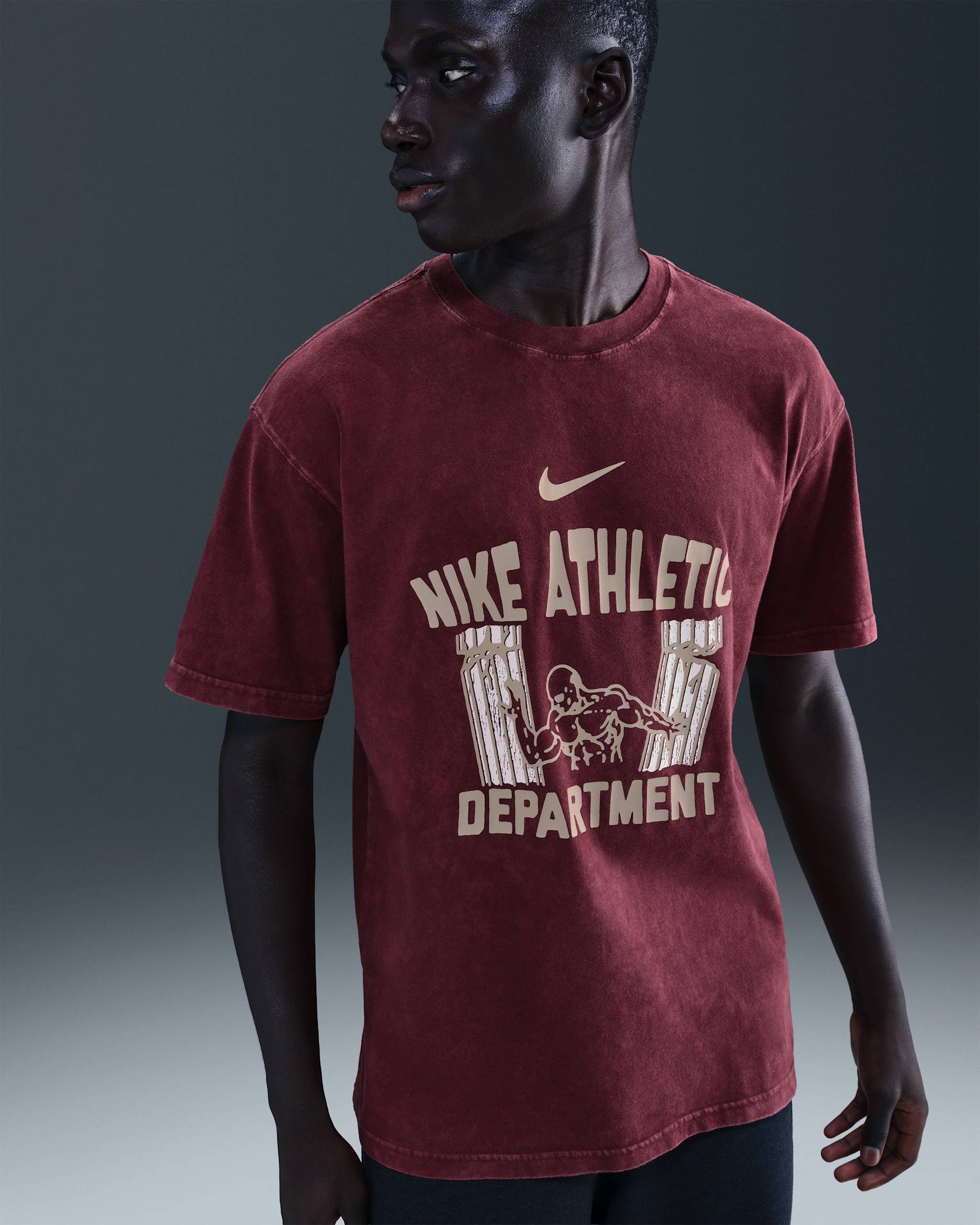 Nike Men's Max90 T-Shirt - Dark Team Red