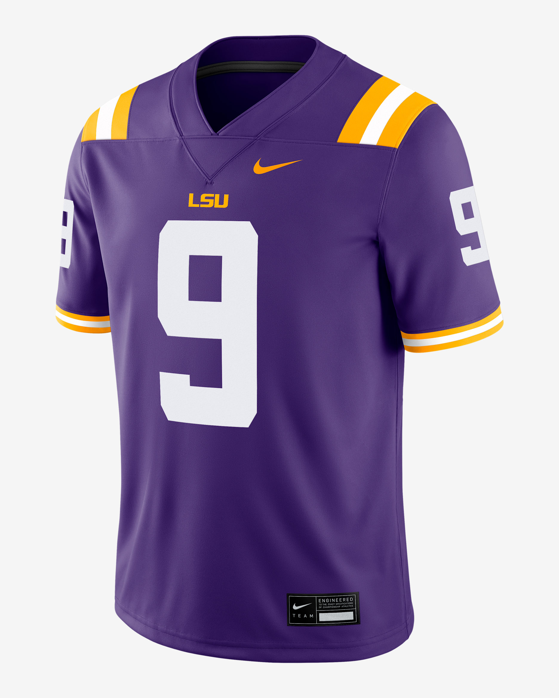 Joe Burrow LSU Men’s Nike Dri-FIT College Game Jersey - Purple