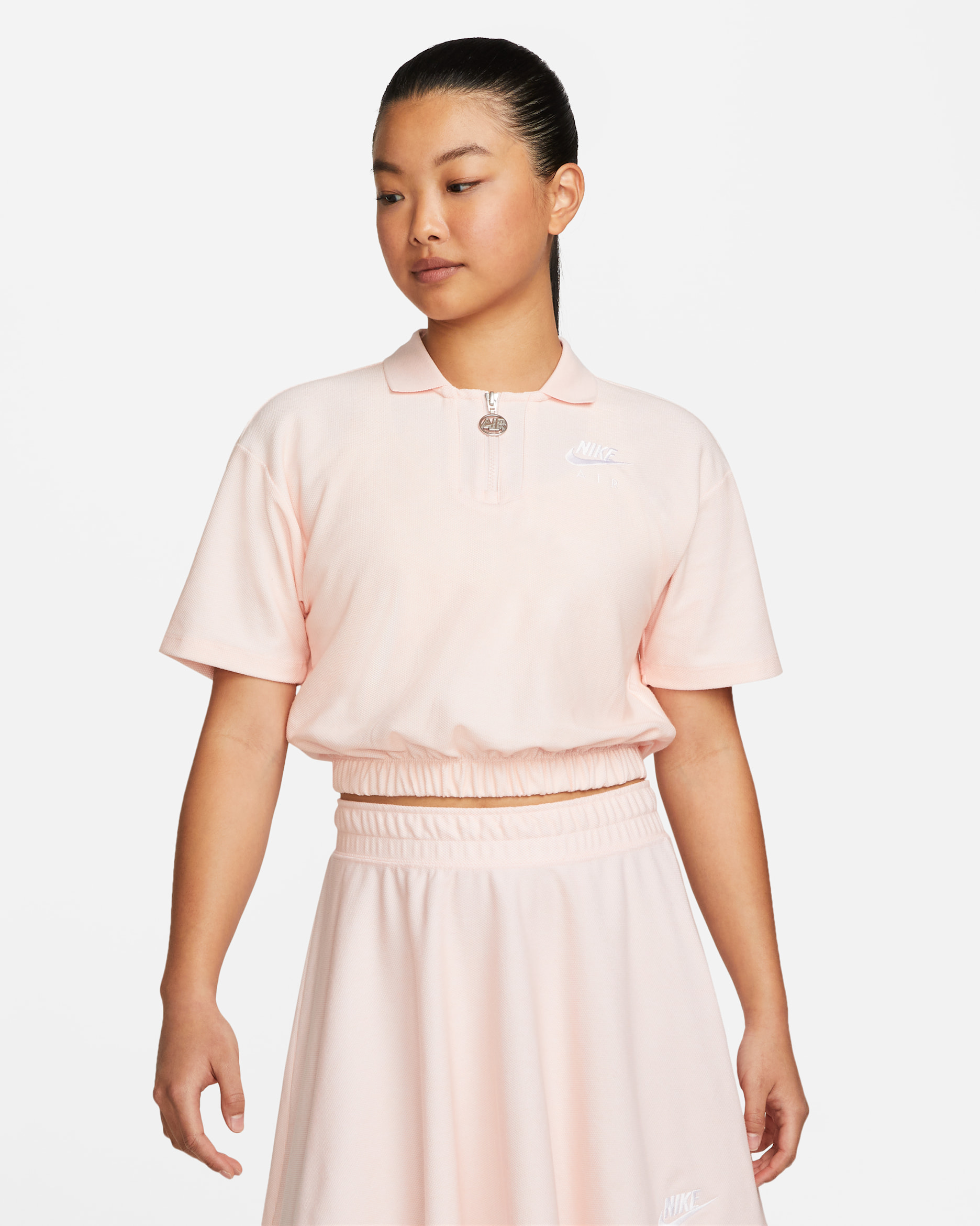 Nike Air Women's Pique Polo - Atmosphere/White