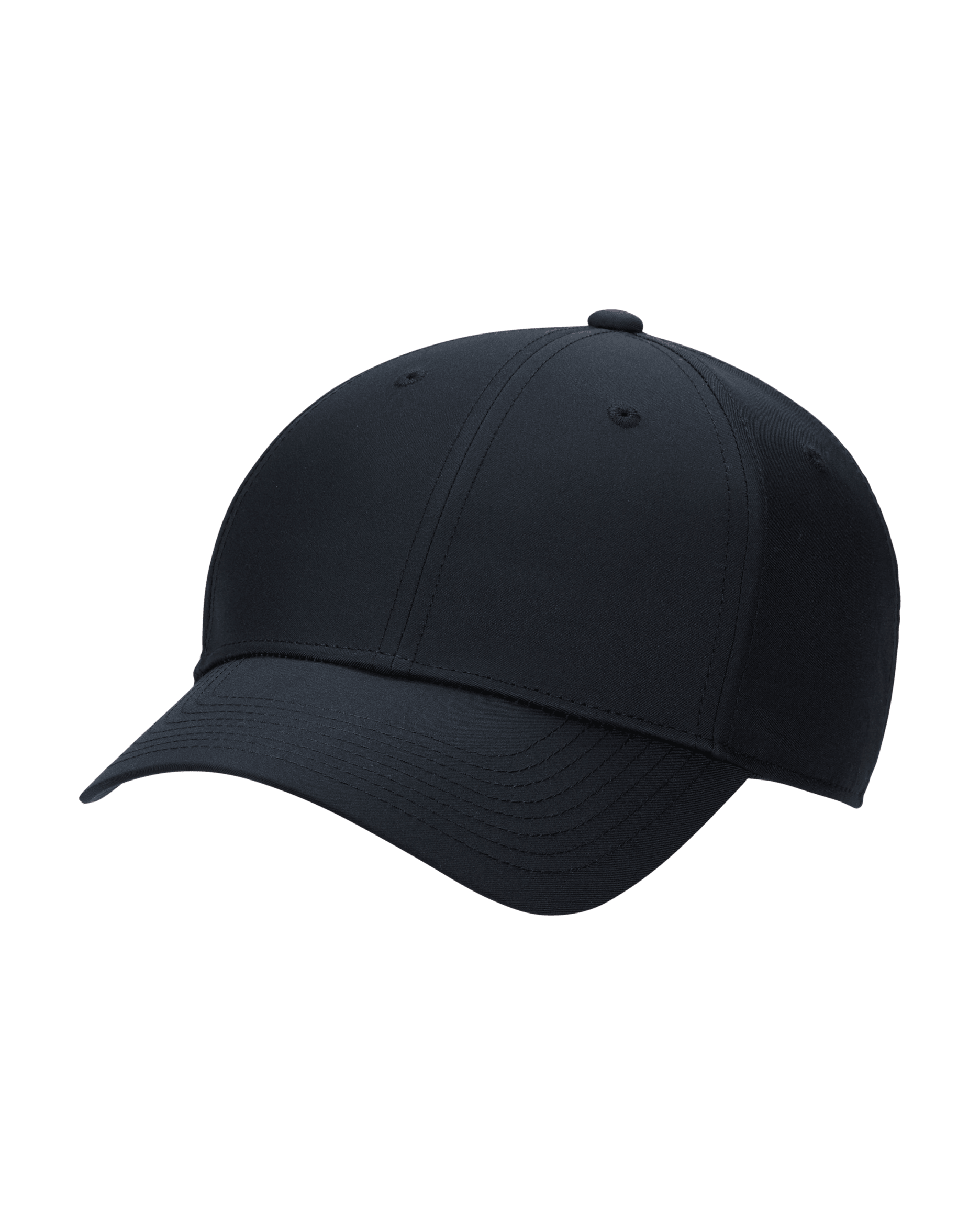 Nike Dri-FIT Club Structured Blank Front Cap - Black/White