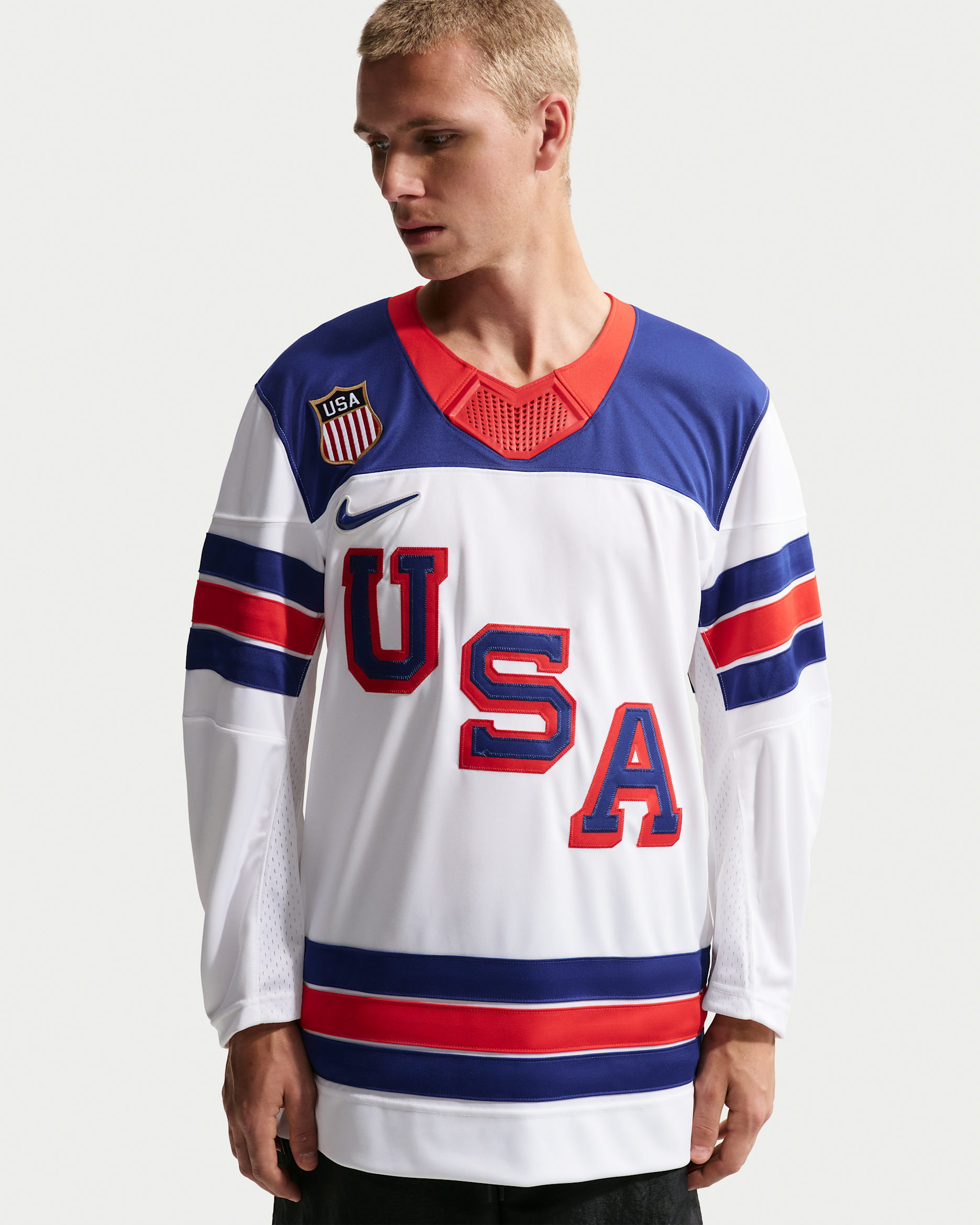 Maglia da hockey Nike "Team USA" – Uomo - Bianco