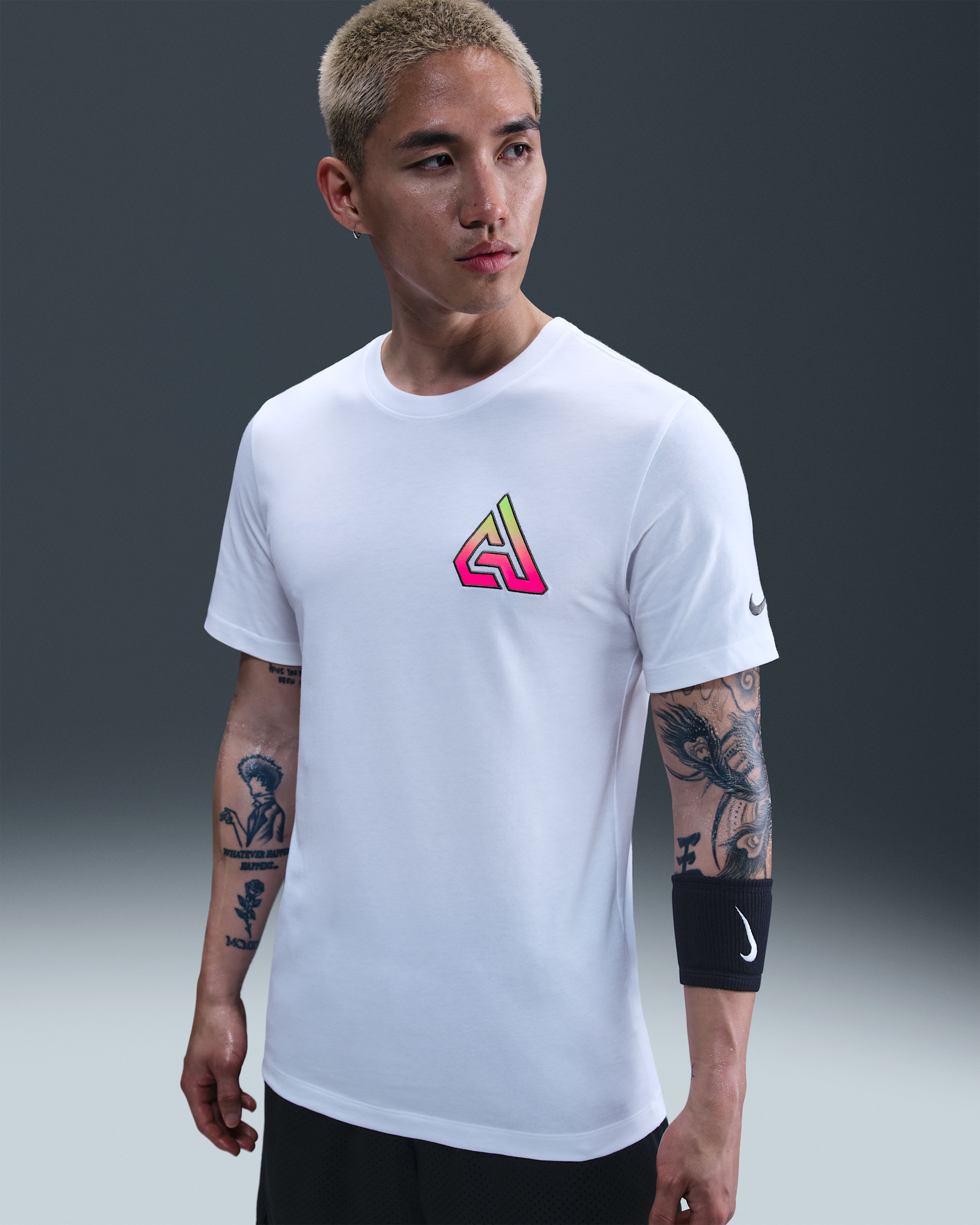 Giannis Men's Basketball T-Shirt - White