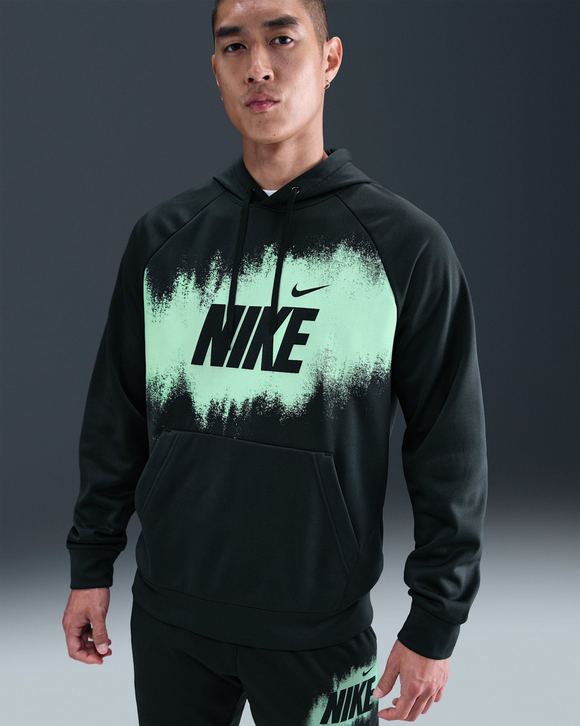 ナイキ メンズ Therma-FIT フリースパーカー - シーウィード