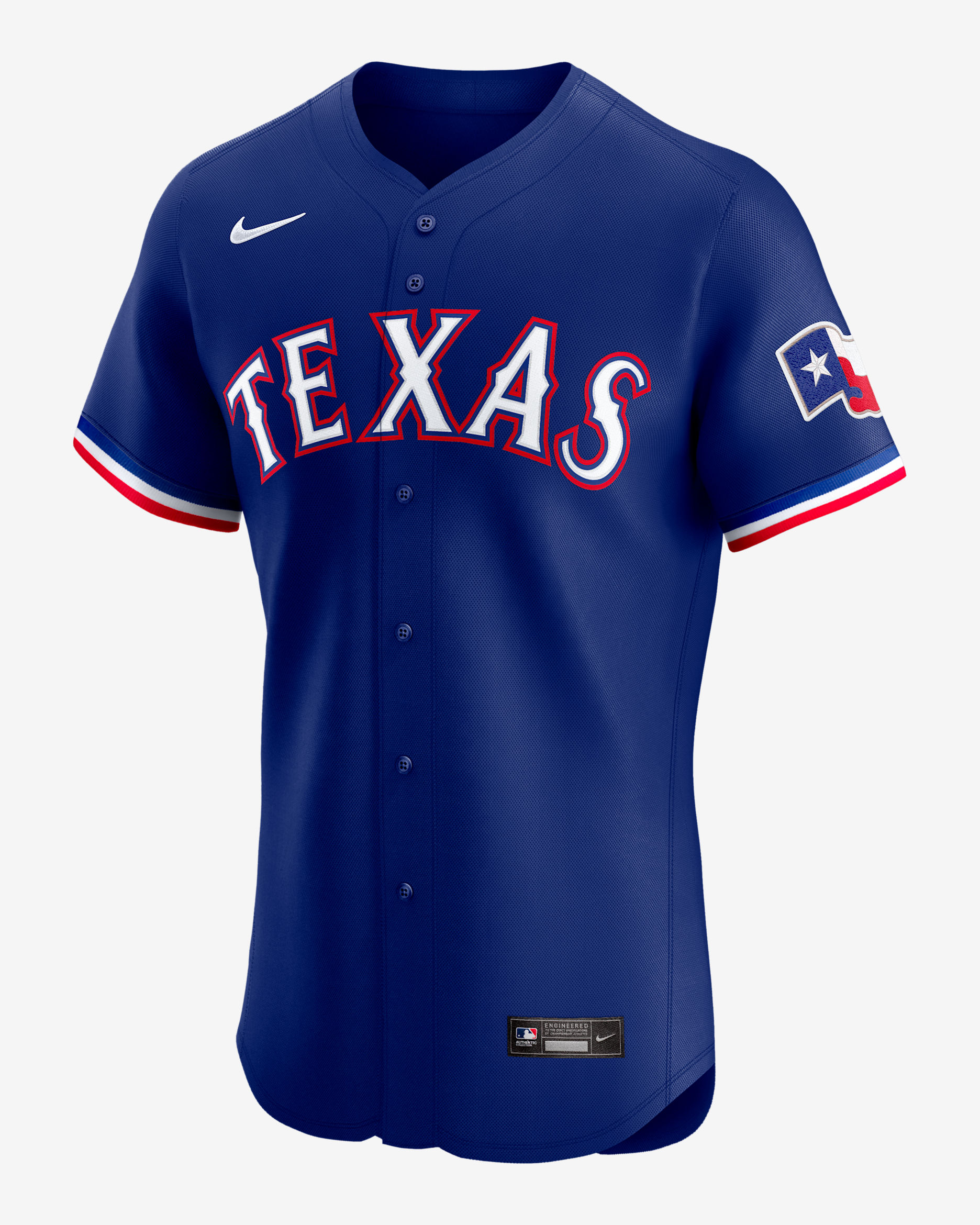 Jersey Nike Dri-FIT ADV de la MLB Elite para hombre Texas Rangers - Azul marino