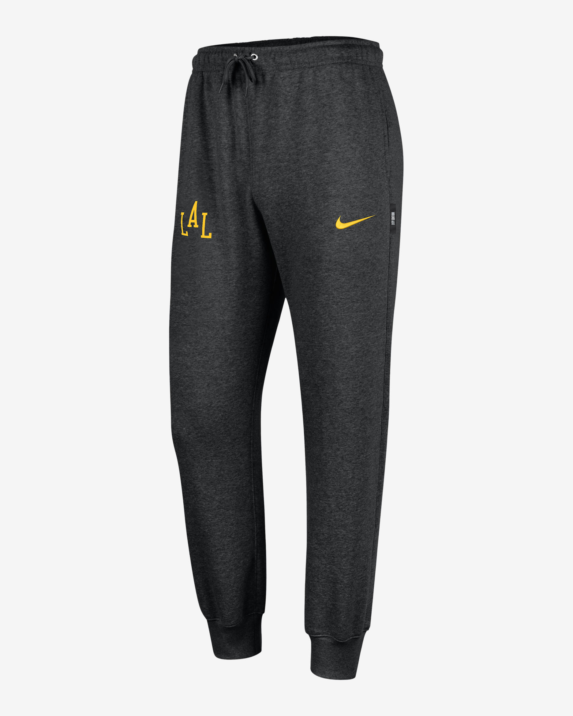Los Angeles Lakers City Edition Men's Nike NBA Club Fleece Jogger - Black
