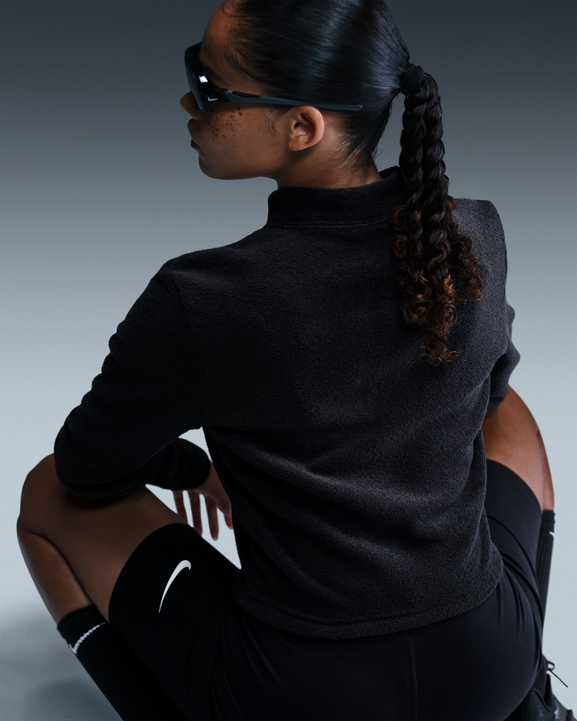 Nike Sportswear Phoenix Plush Women's Slim Long-Sleeve Cozy Fleece 1/2-Zip Top