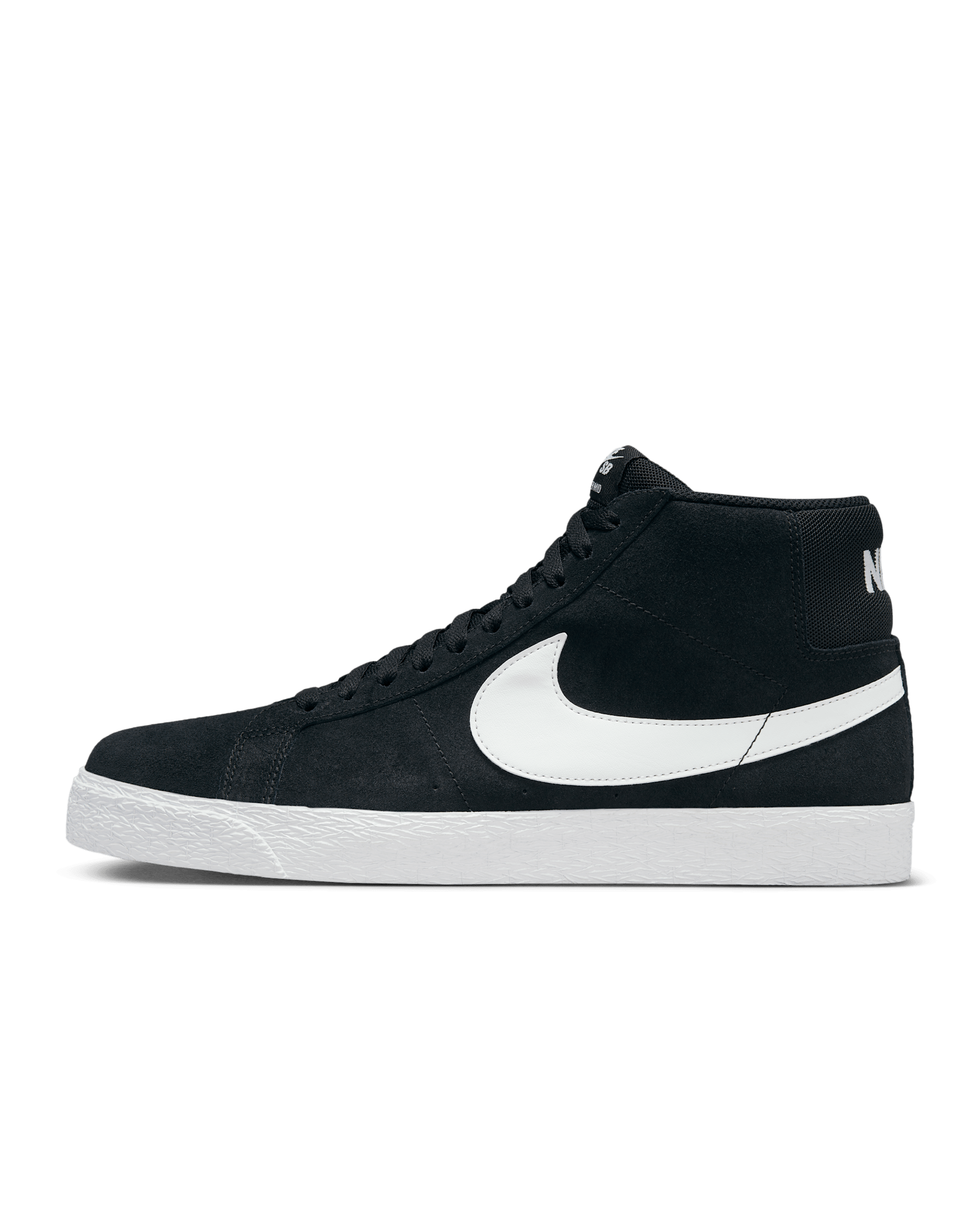 Nike SB Zoom Blazer Mid Skate Shoes - Black/White/White/White