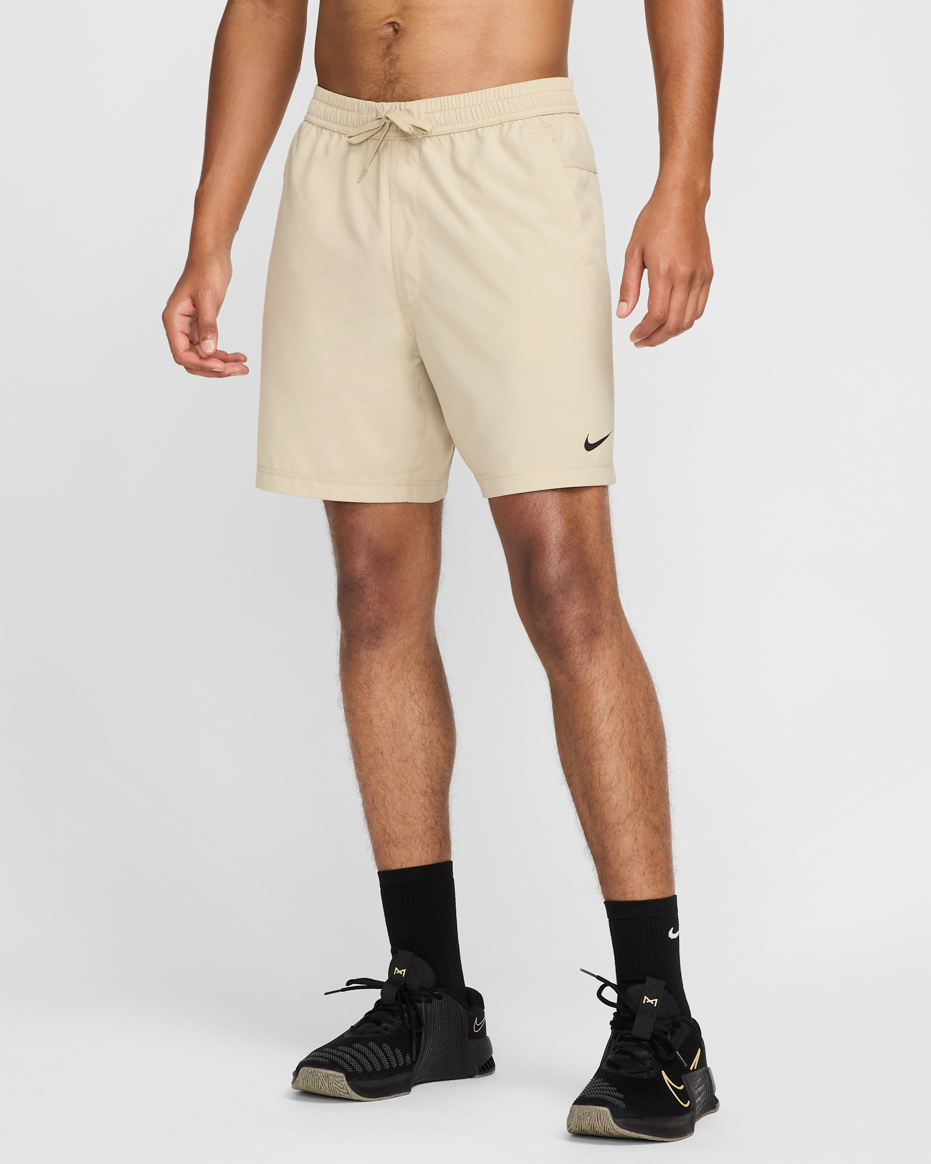 Nike Form Men's Dri-FIT 7" Unlined Versatile Shorts - Desert Khaki/Black