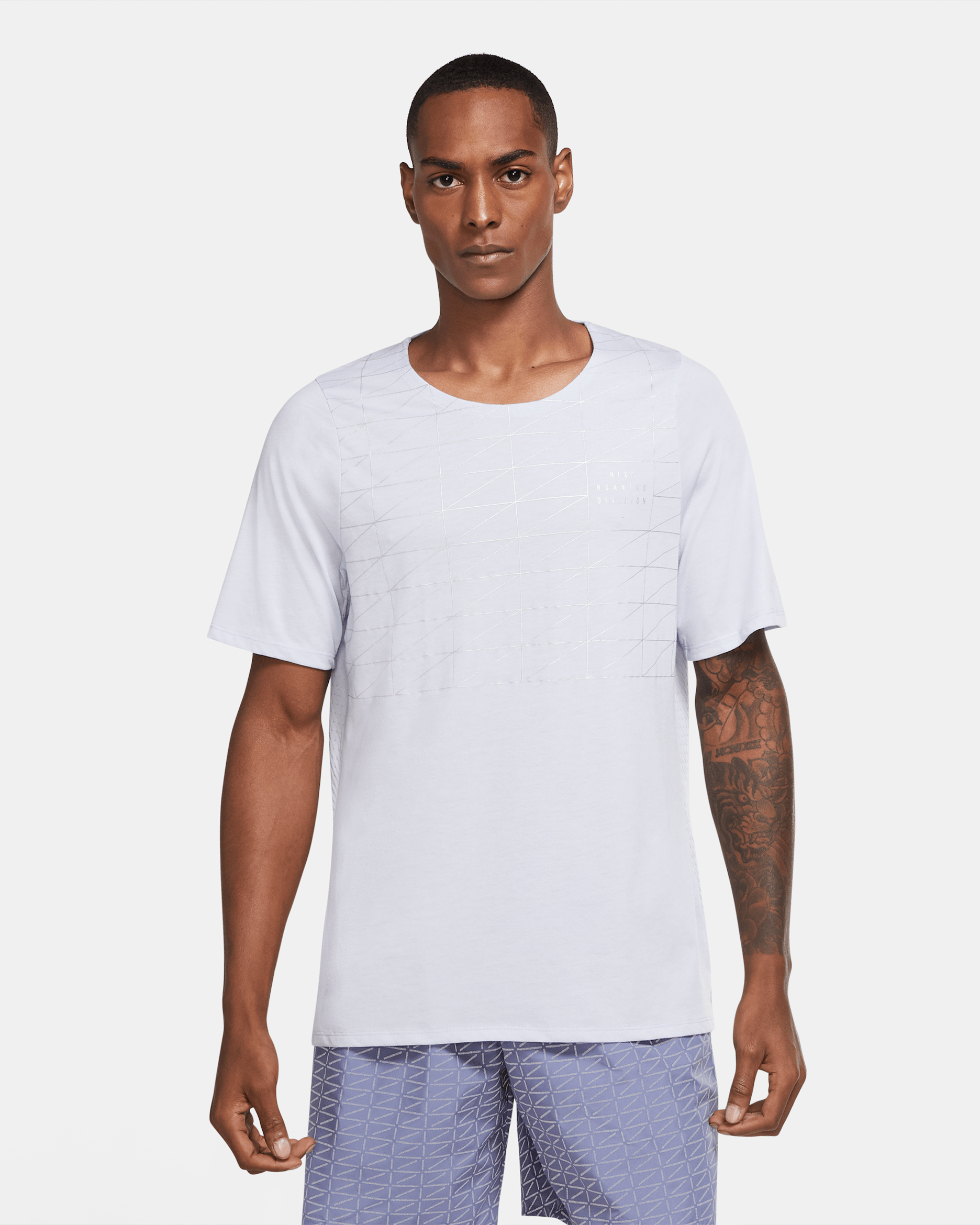 Nike Rise 365 Run Division Men's Flash Short-Sleeve Running Top - Ghost