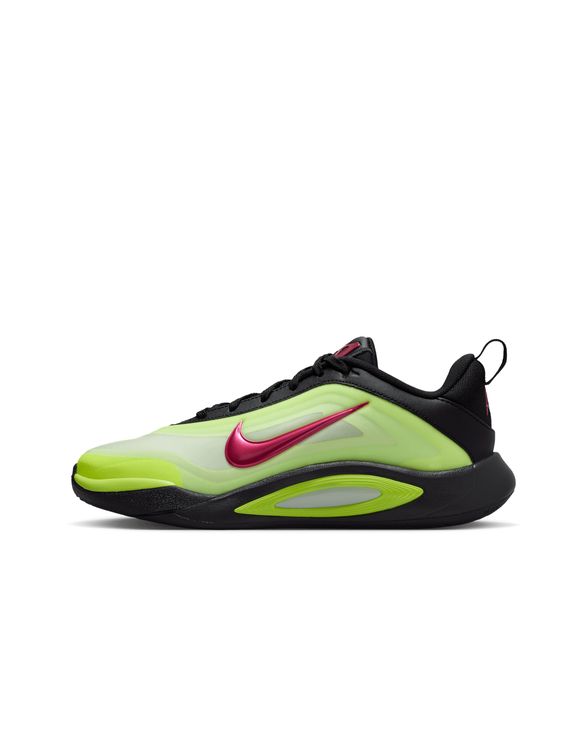 A'One SE A'ja Wilson Big Kids' Basketball Shoes - Black/Volt/Volt Glow/Hyper Pink
