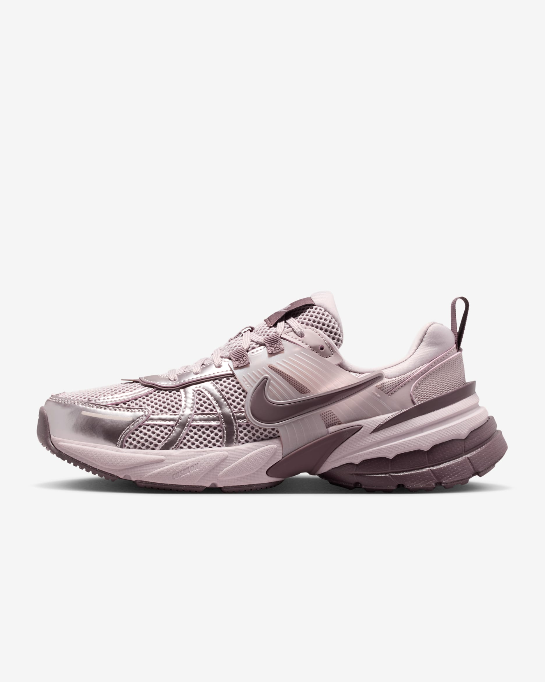 Nike V2K Run Women's Shoes with Reflective Design Accents - Particle Rose/Tattoo/Light Violet Ore/Tattoo