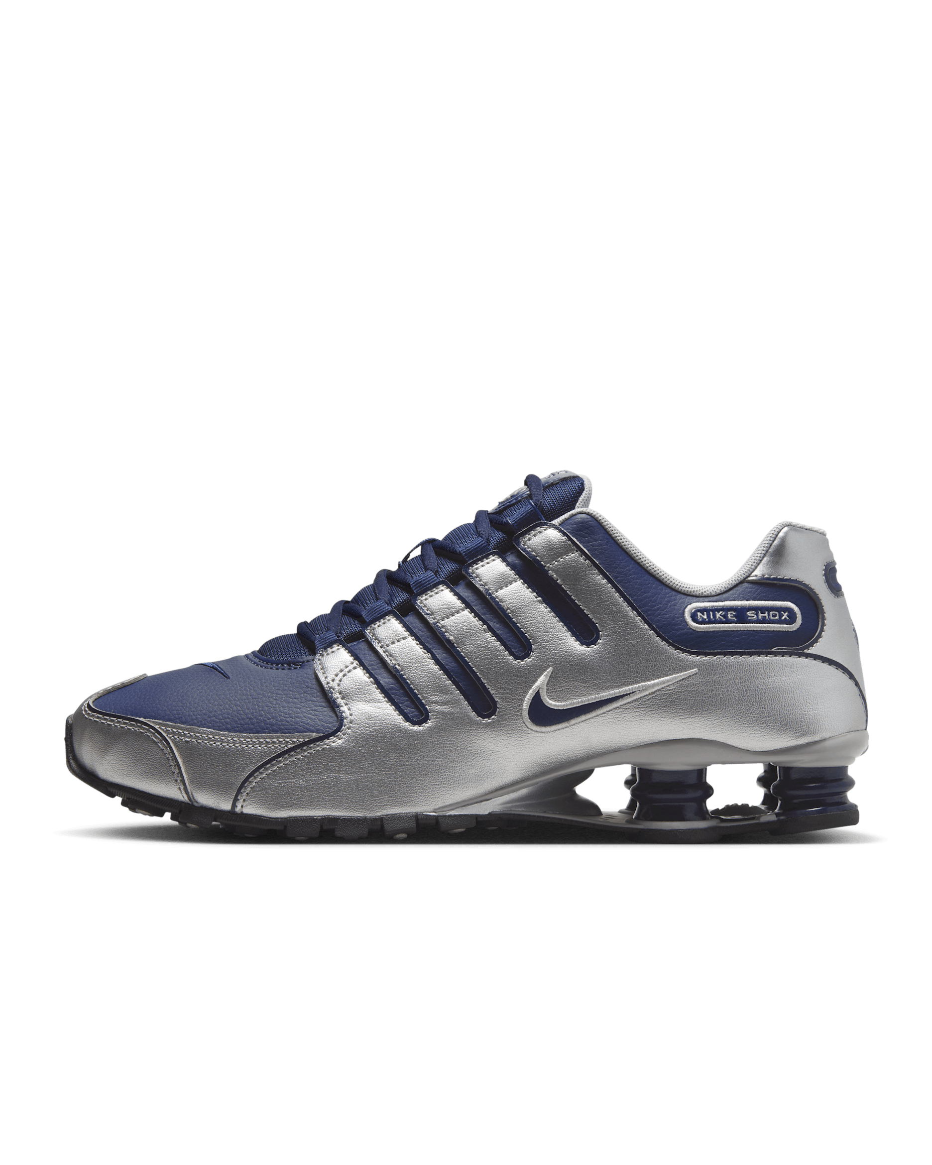 Nike Shox NZ Men's Shoe - Midnight Navy/Metallic Silver/Black