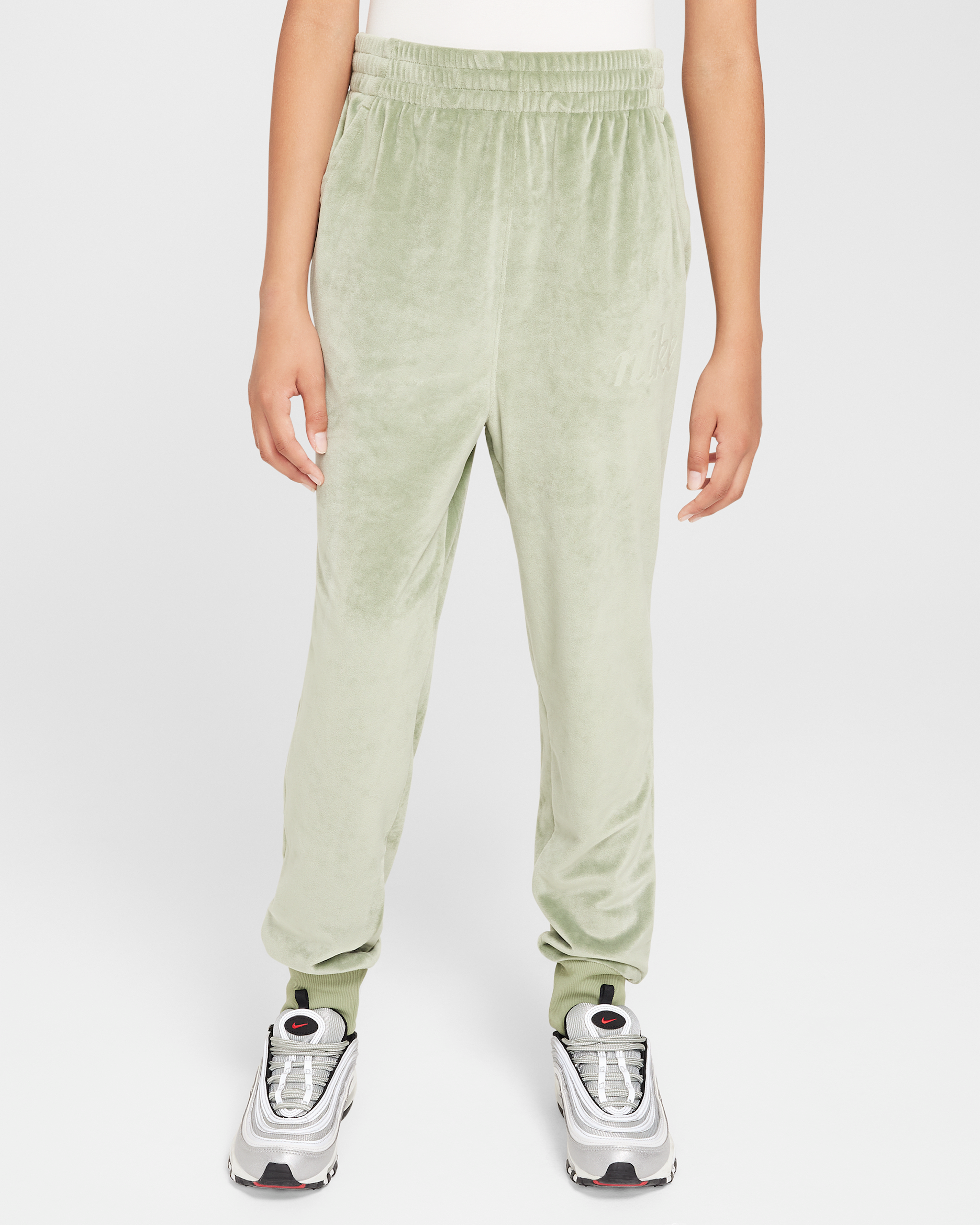 Nike Sportswear Girls' Joggers - Oil Green/Jade Horizon