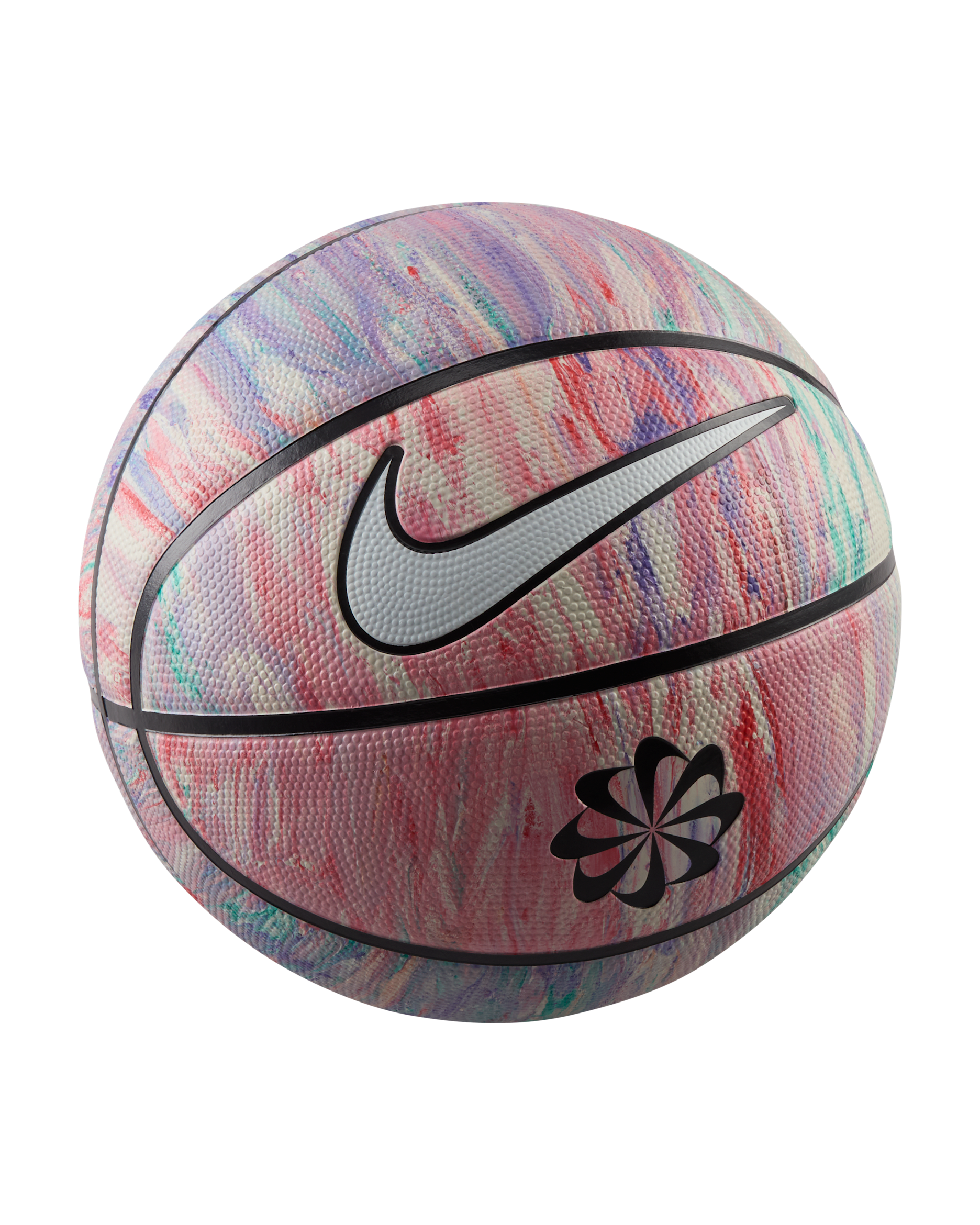 Nike Everyday Playground Next Nature 8P Basketball (nicht aufgeblasen) - Multi-Color/Weiß/Schwarz/Weiß