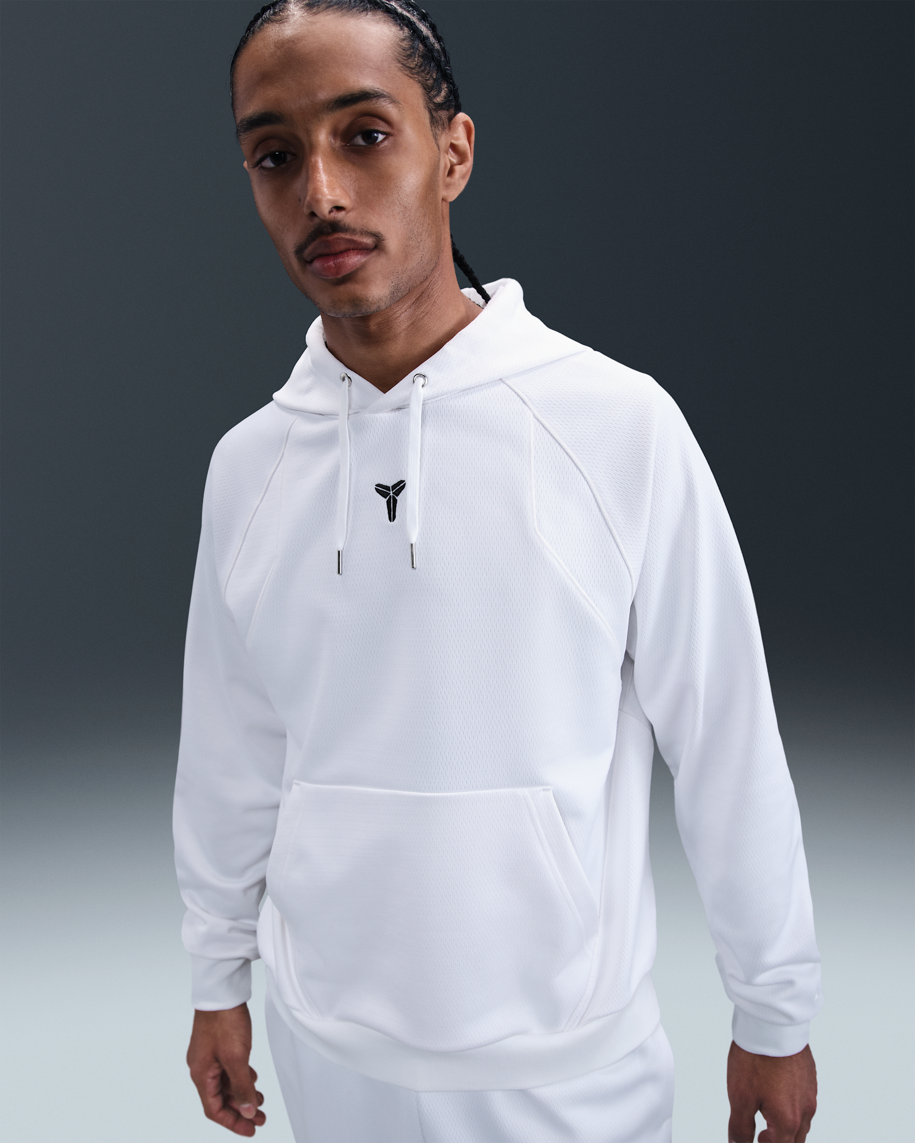 Kobe Dessuadora amb caputxa Therma-FIT - Blanc/Blanc/Negre
