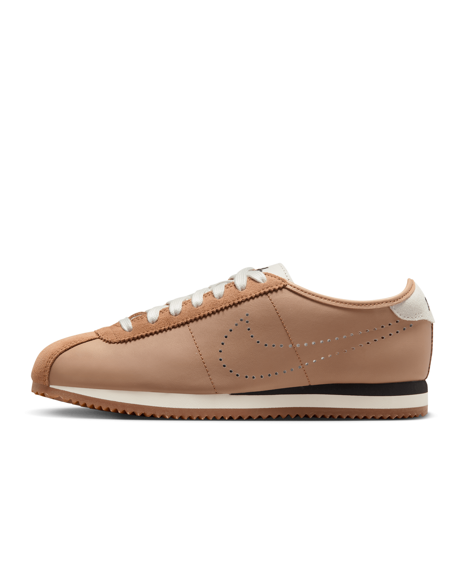 Nike Cortez Leather Women's Shoes - Pale Shale/Sail/Gum Medium Brown/Black