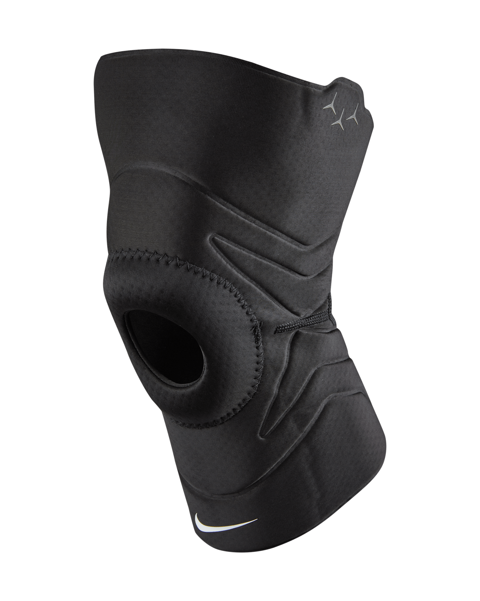 나이키 프로 오픈 파텔라 무릎 슬리브 3.0 - 블랙/화이트