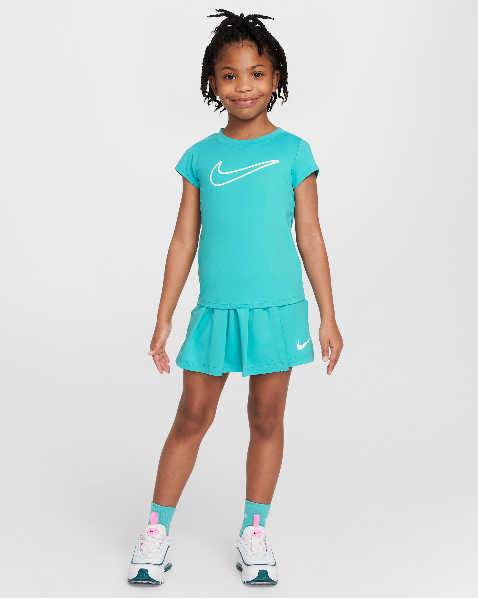 Nike Dri-FIT All Day Play Little Kids' 2-Piece Skort Set - Dusty Cactus