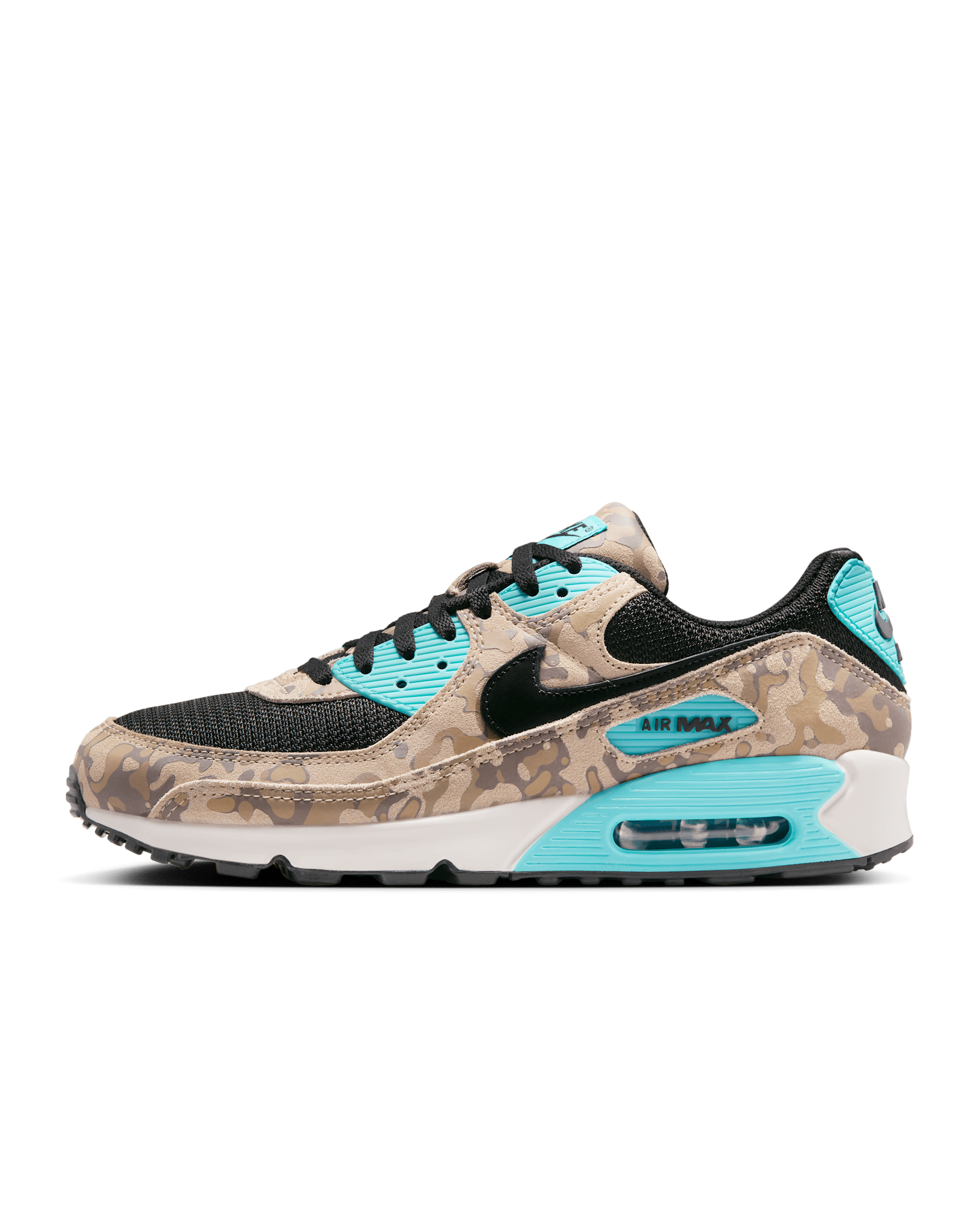 Nike Air Max 90 Premium Men's Shoes - Sand Drift/Aurora Green/Khaki/Black