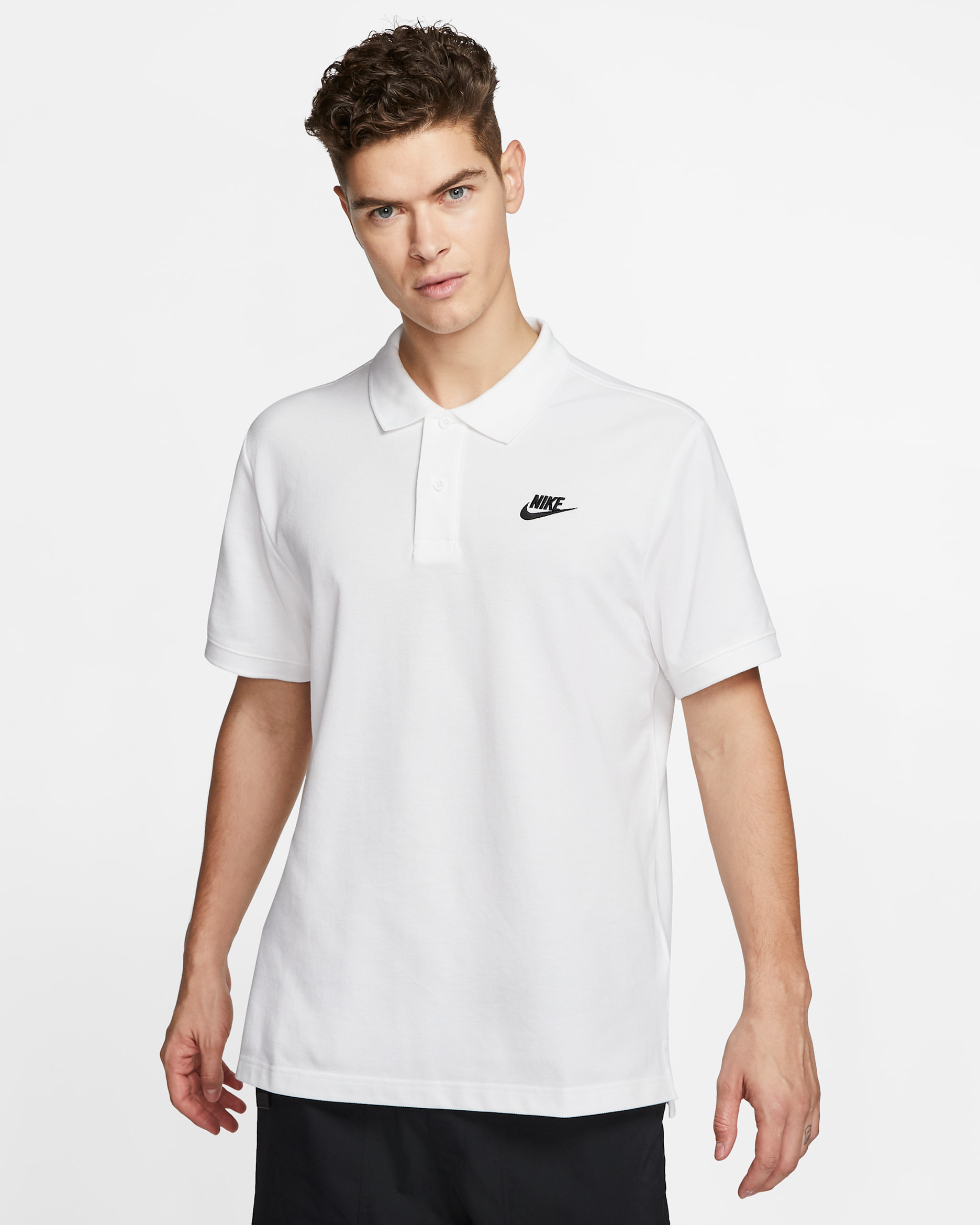 Polo para hombre Nike Sportswear - Blanco/Negro