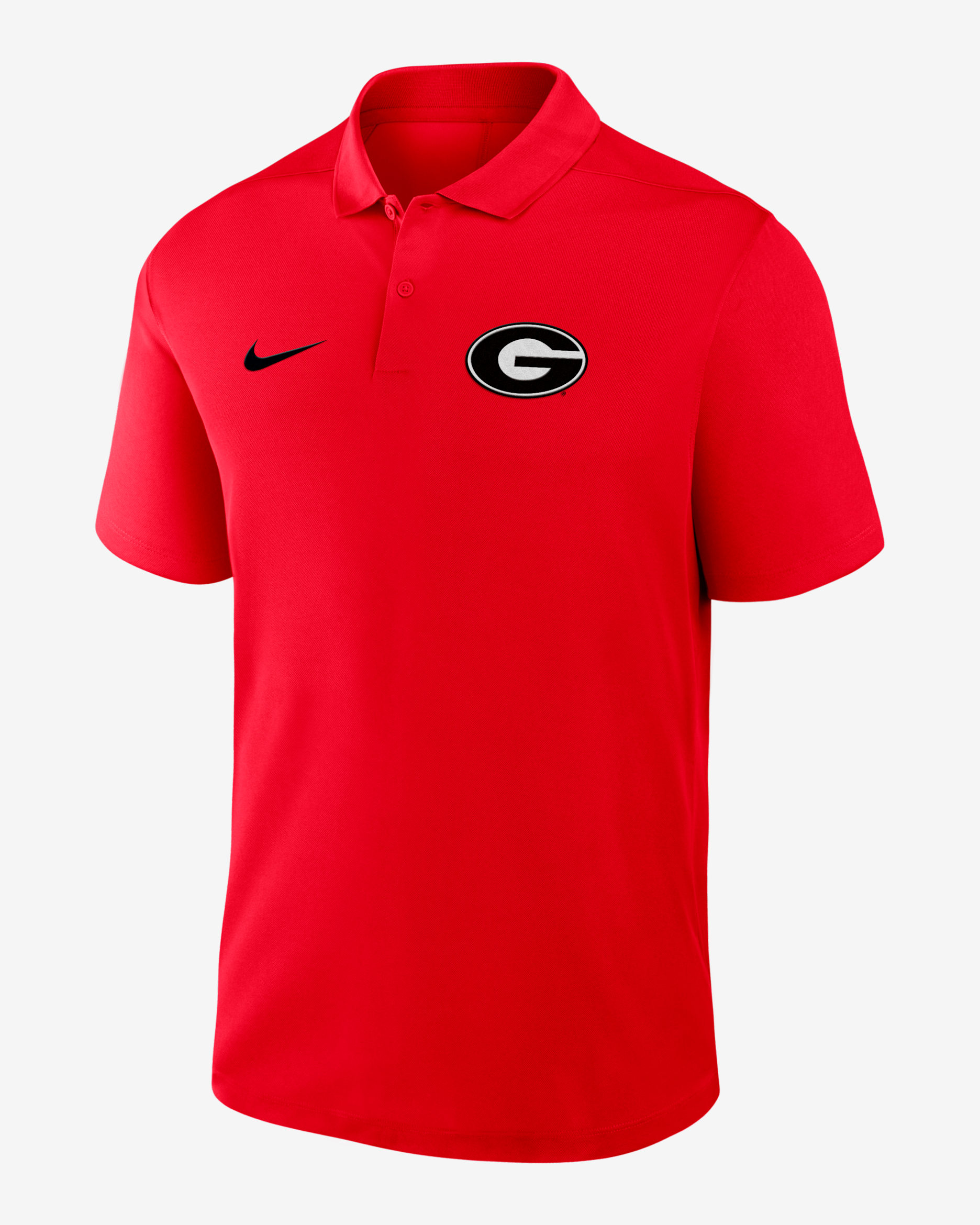 Georgia Primetime Victory Primary Logo Men's Nike Dri-FIT College Polo - University Red