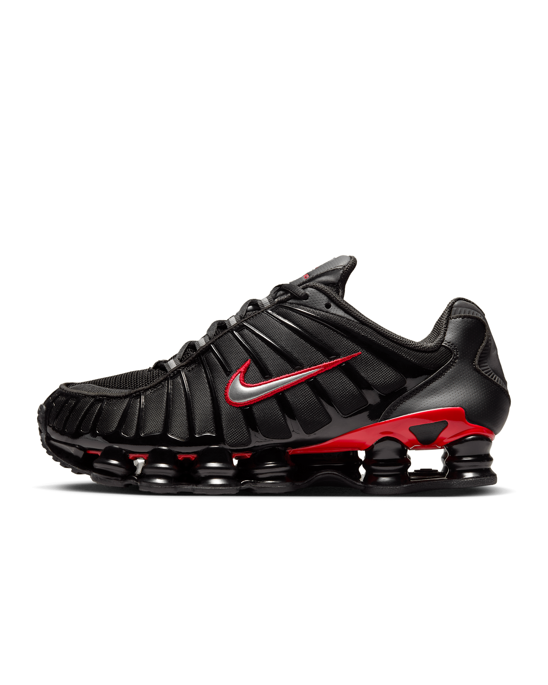 Scarpa Nike Shox TL - Uomo - Nero/University Red/Argento metallizzato