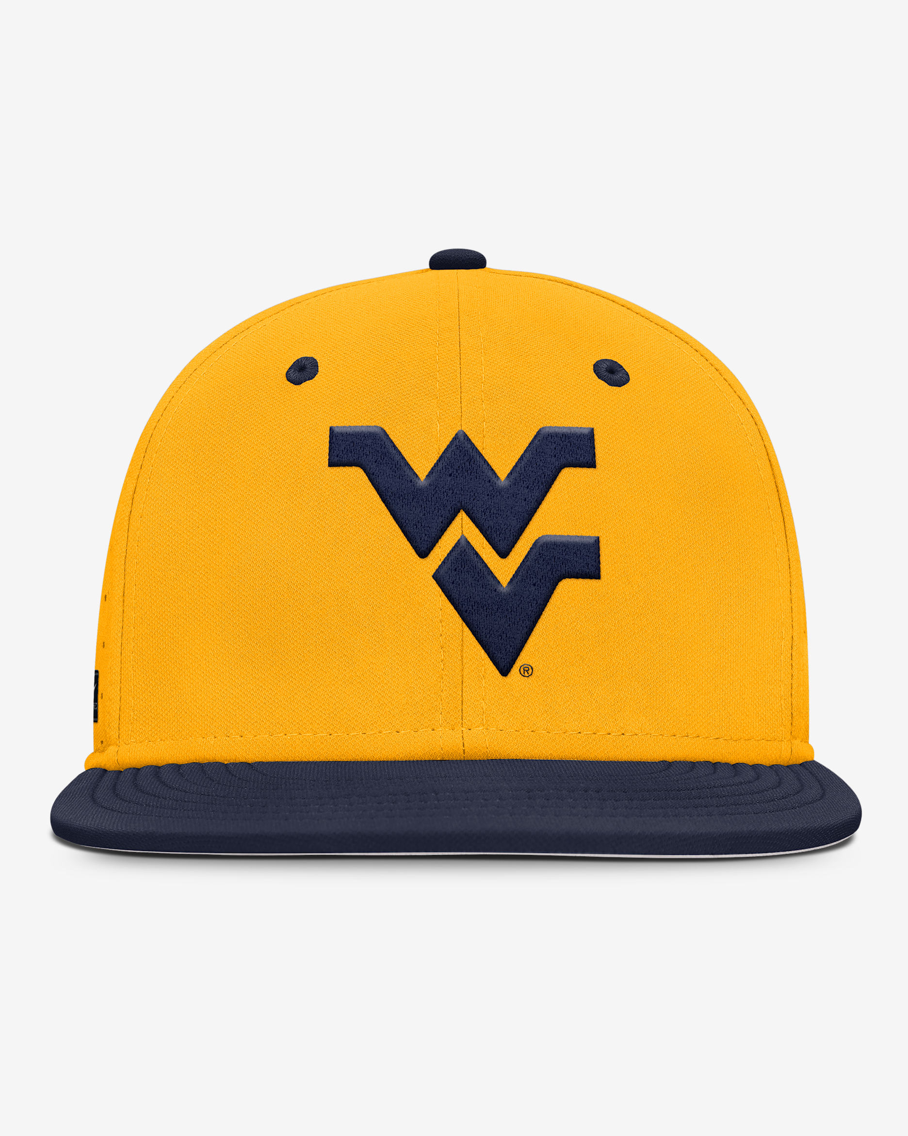 West Virginia Mountaineers Dugout True Men’s Nike Dri-FIT College Fitted Hat - Gold