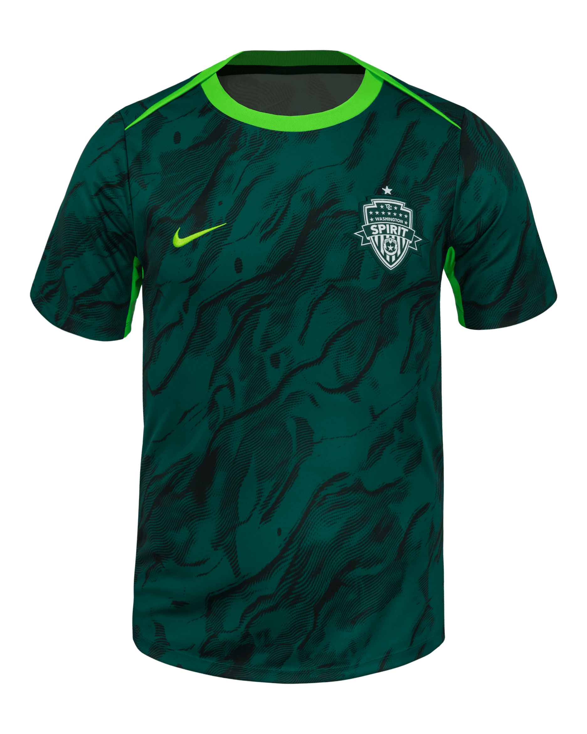Washington Spirit 2025 Men's Nike NWSL Short-Sleeve Pre-Match Top - Black