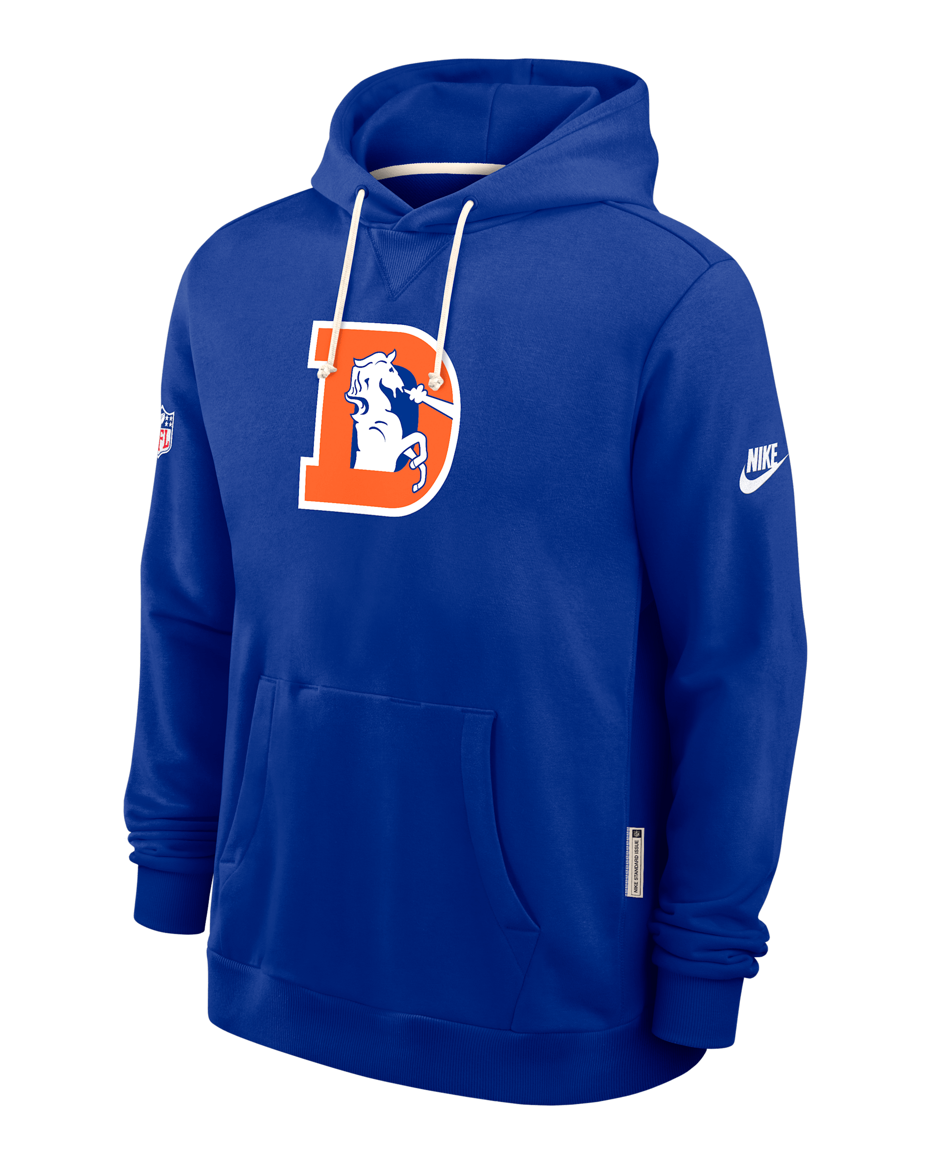 Denver Broncos Alt Offensive Set Play Sideline Men's Nike Dri-FIT NFL Pullover Hoodie - Royal