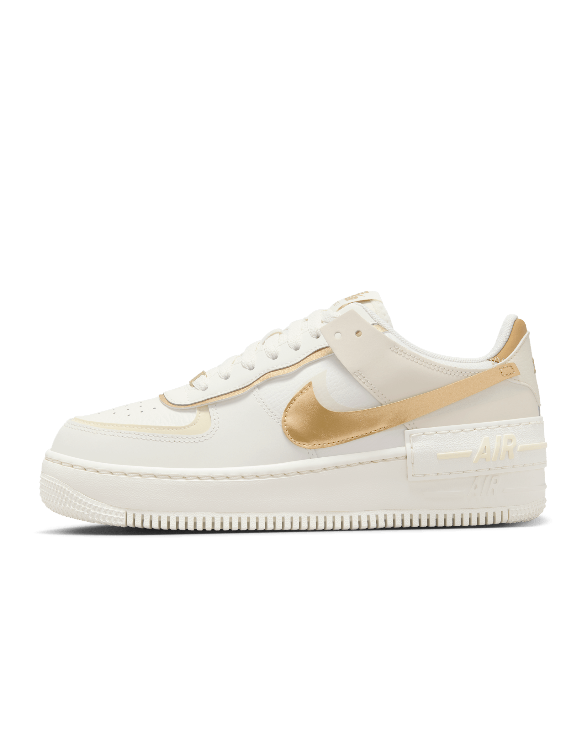 Nike Air Force 1 Shadow Women's Shoes - Sail/Coconut Milk/Metallic Gold