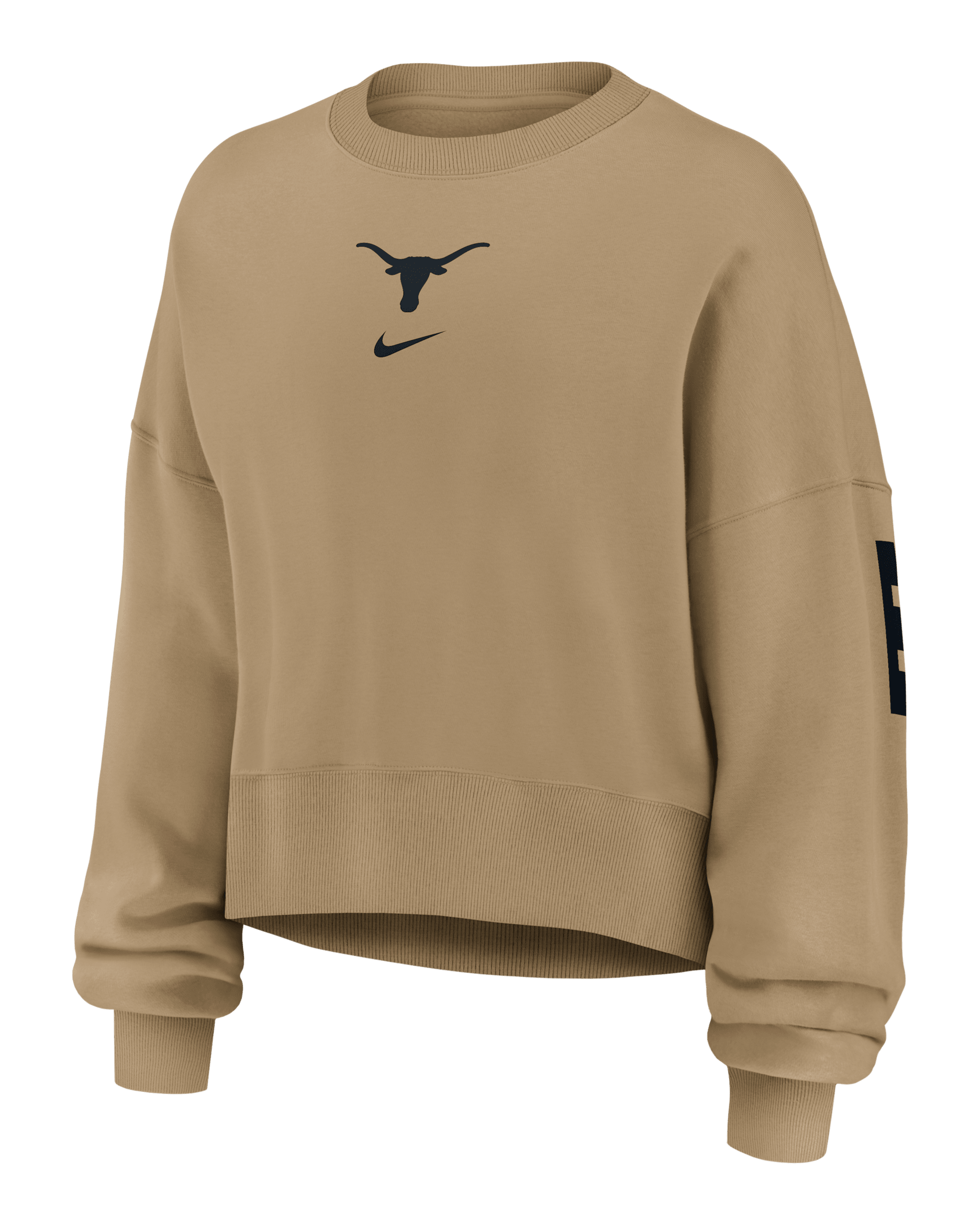 Texas Phoenix 2-Hit Women's Nike College Pullover Crew - Tan/Beige