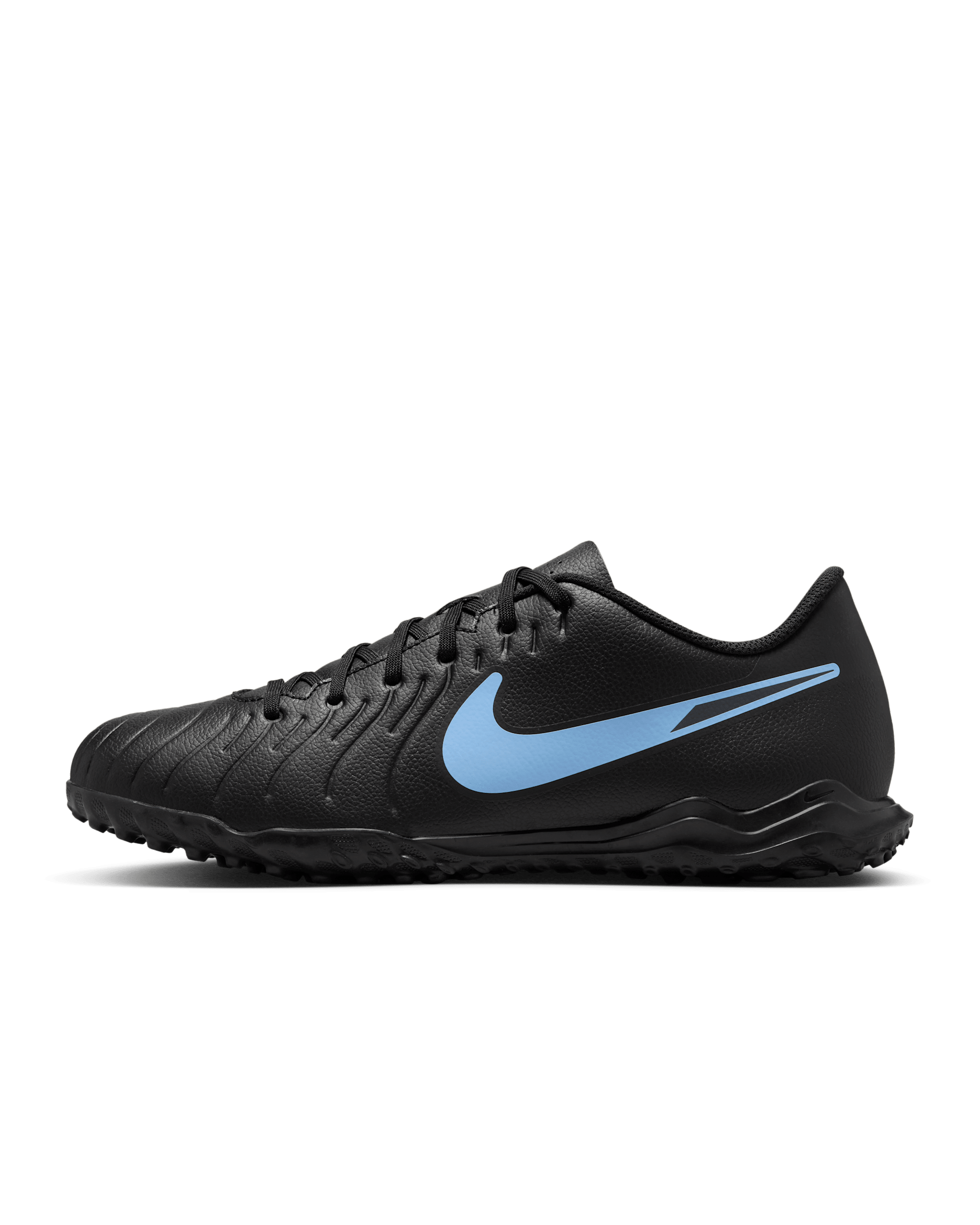 Nike Tiempo Legend 10 Club Turf Low-Top Football Shoes - Black/Black