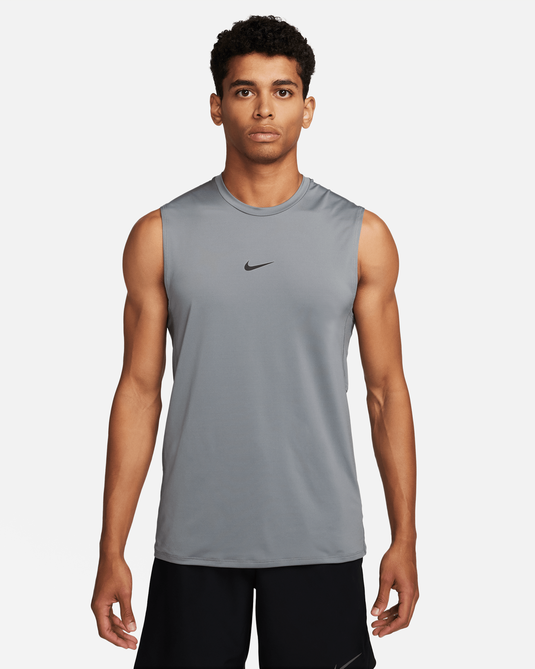 Nike Pro Men's Dri-FIT Slim Sleeveless Top - Smoke Grey/Black