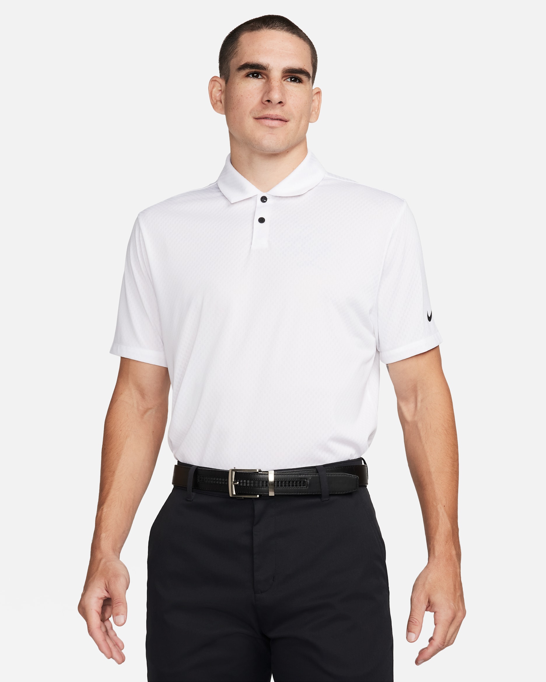 Nike Tour Men's Dri-FIT Golf Polo - White/White/White/Black