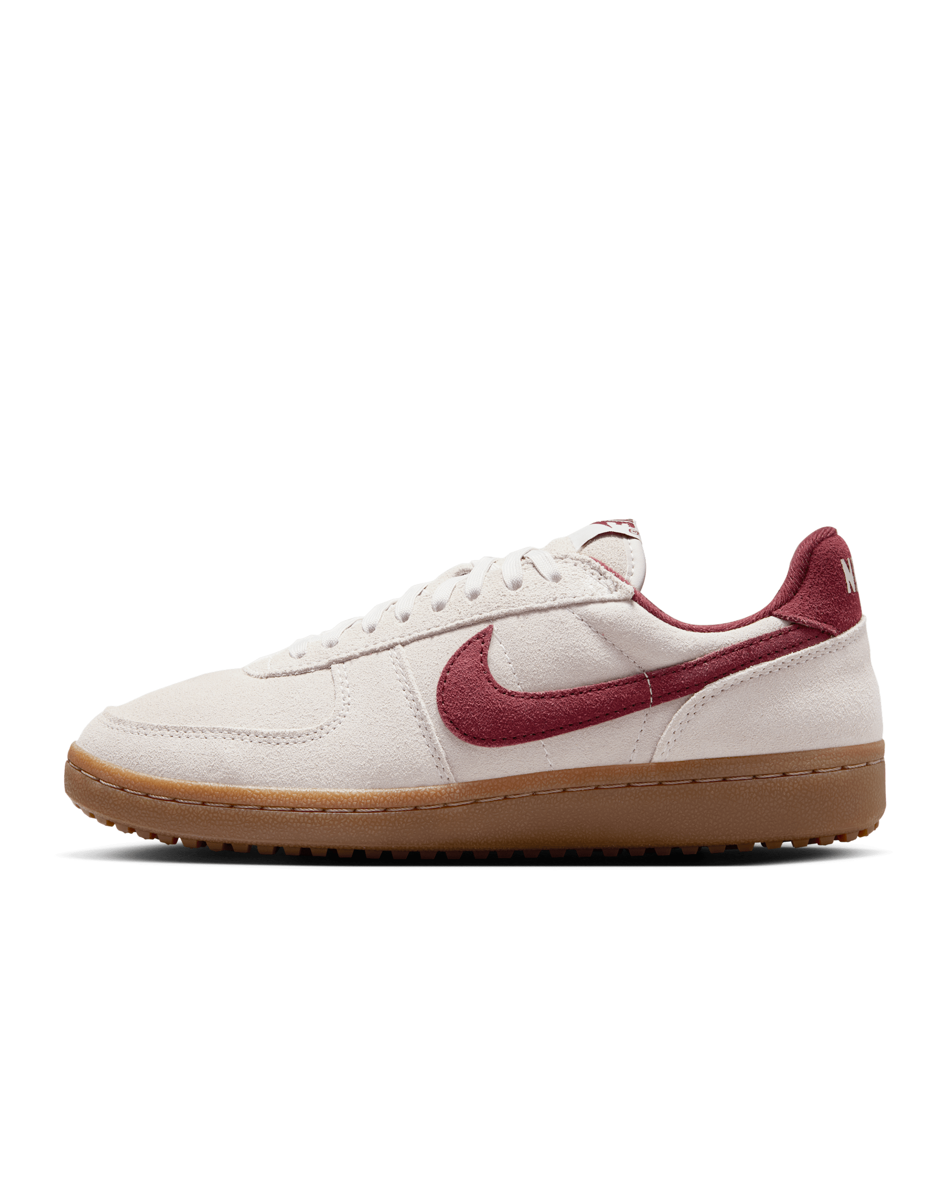 Nike Field General Suede Women's Shoes - Light Bone/Gum Dark Brown/Dark Team Red