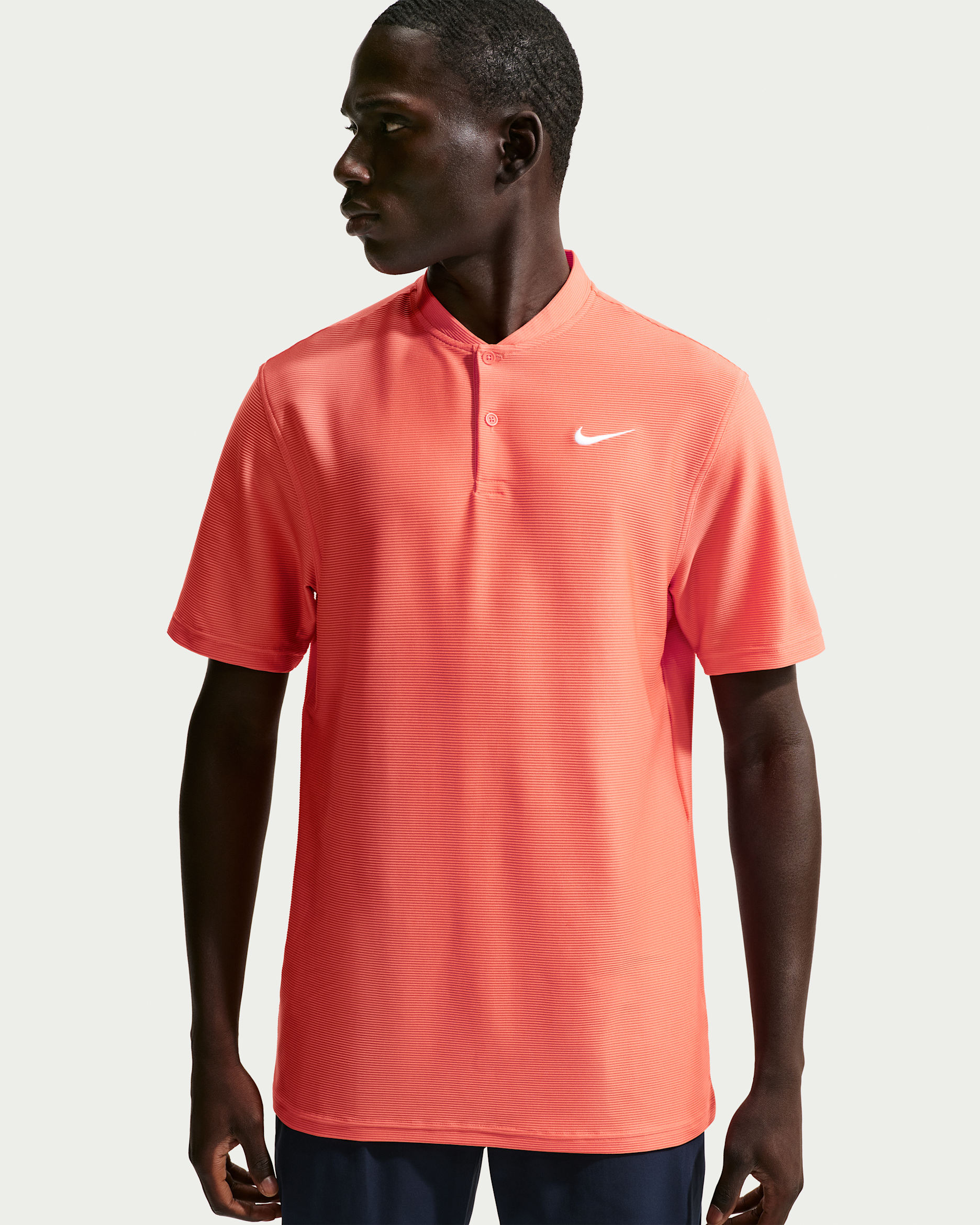 Polo de golf Dri-FIT para hombre Nike Velocity - Naranja césped/Blanco