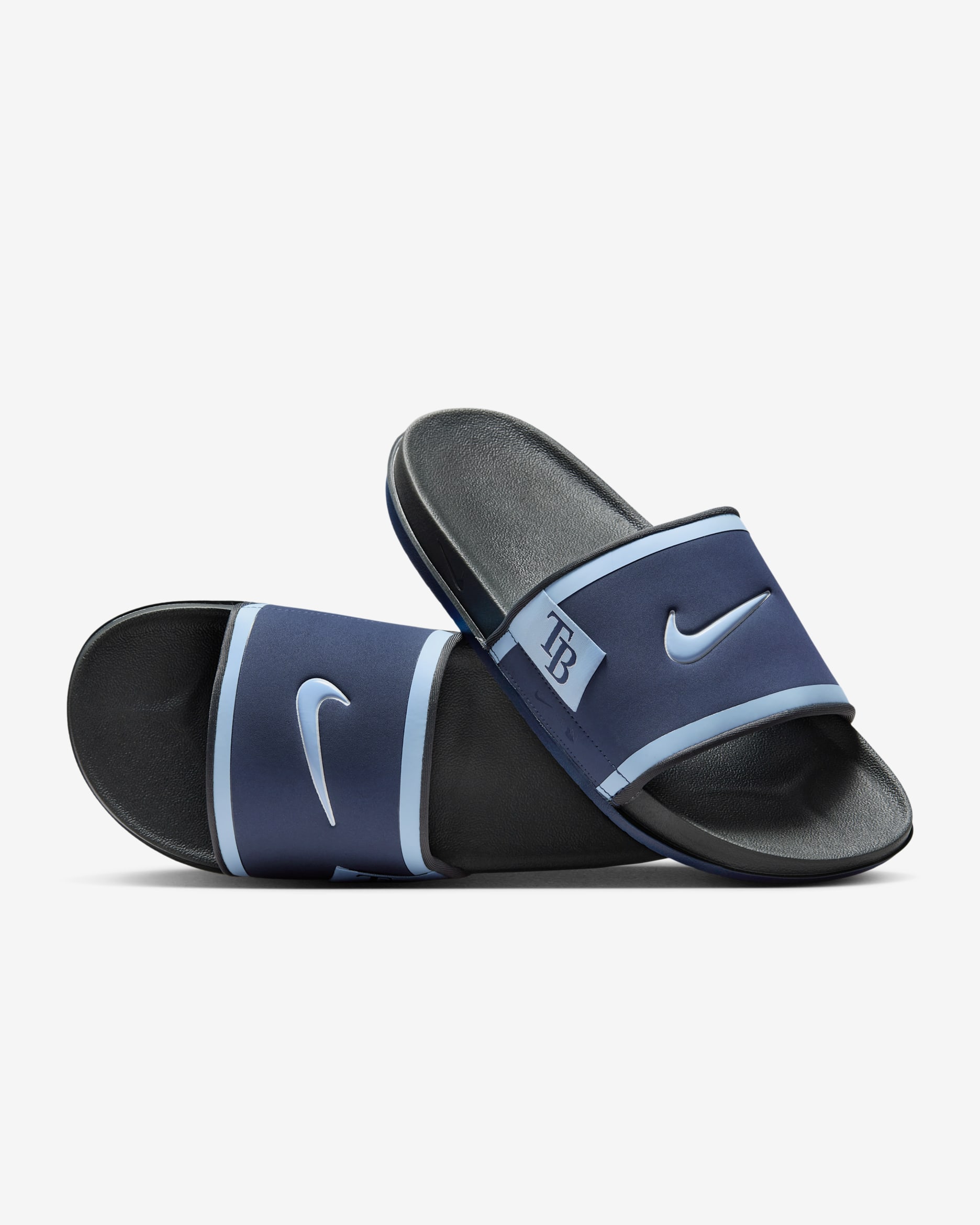 Nike Offcourt (Tampa Bay Rays) Offcourt Slides - Midnight Navy/Dark Smoke Grey/Valor Blue
