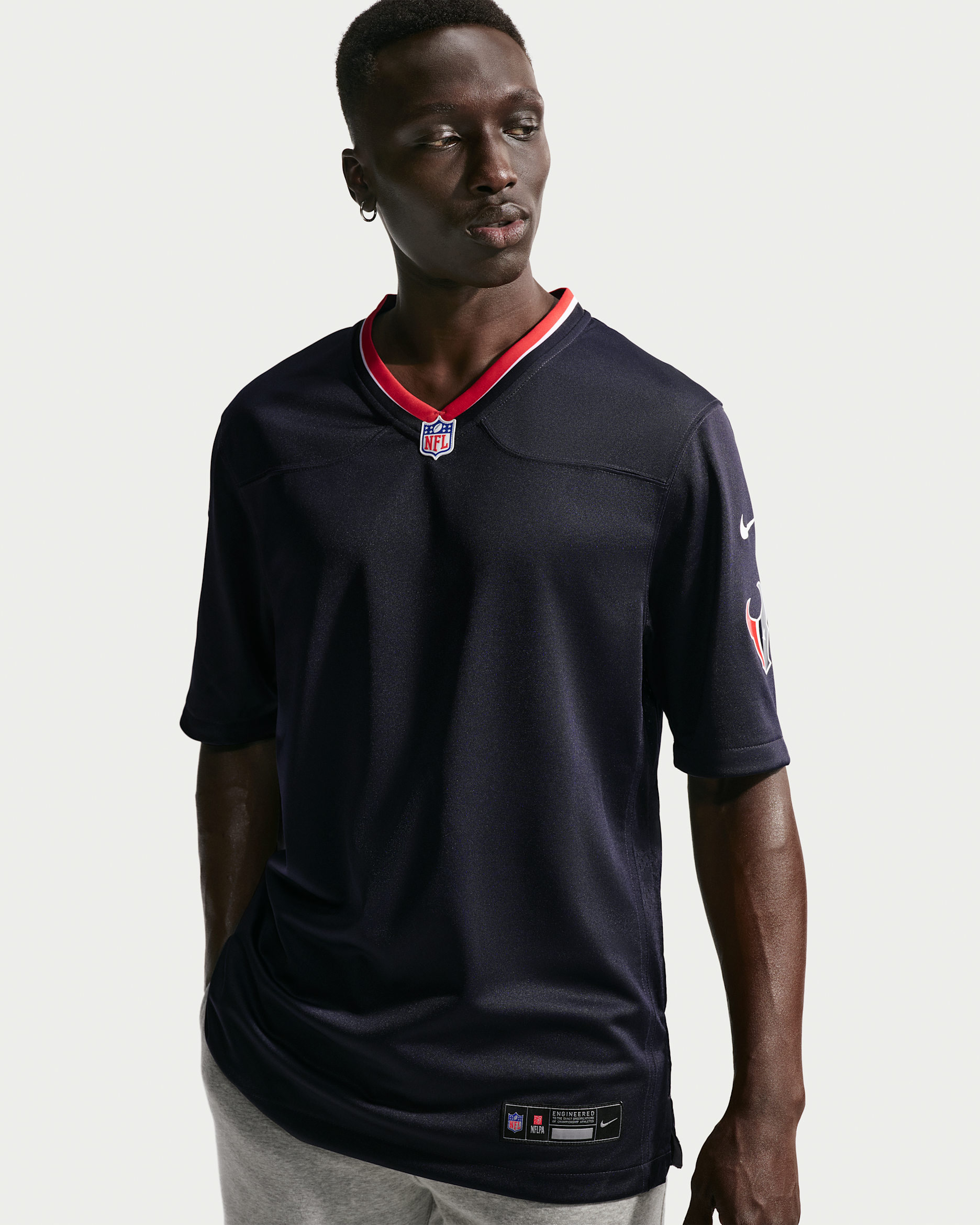 Jersey de juego Nike para hombre Houston Texans - Azul campo de juego