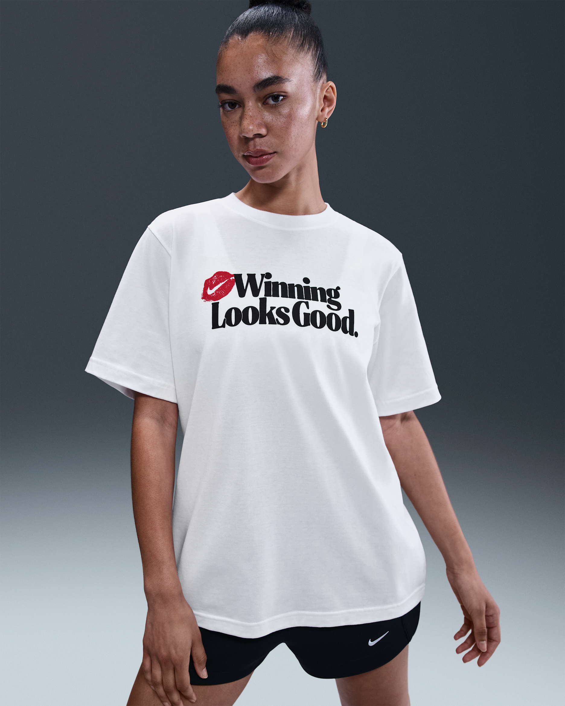 Playera para mujer Nike Essential - Blanco