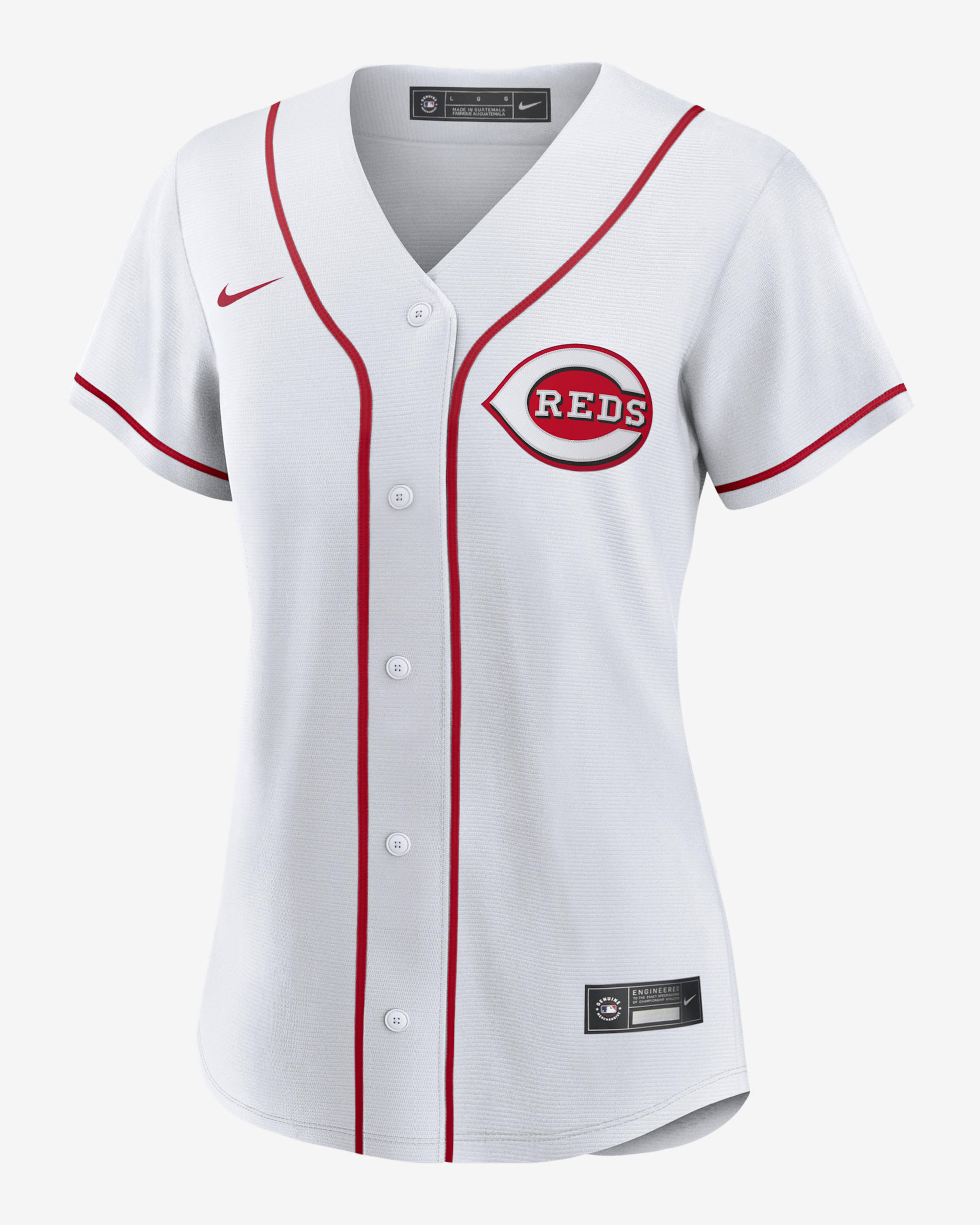 Jersey Nike de la MLB Replica para mujer Elly De La Cruz Cincinnati Reds - Blanco