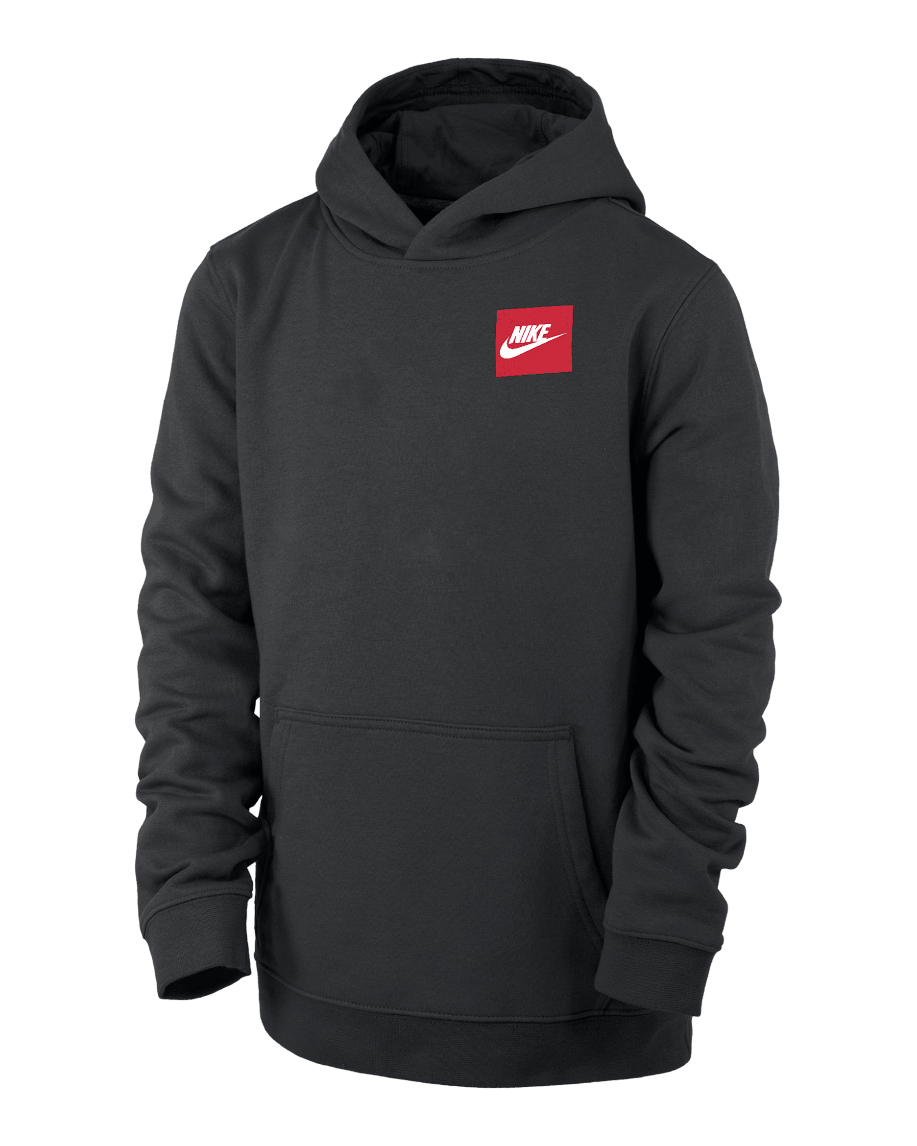 Nike Club Fleece Big Kids' Pullover Hoodie - Black