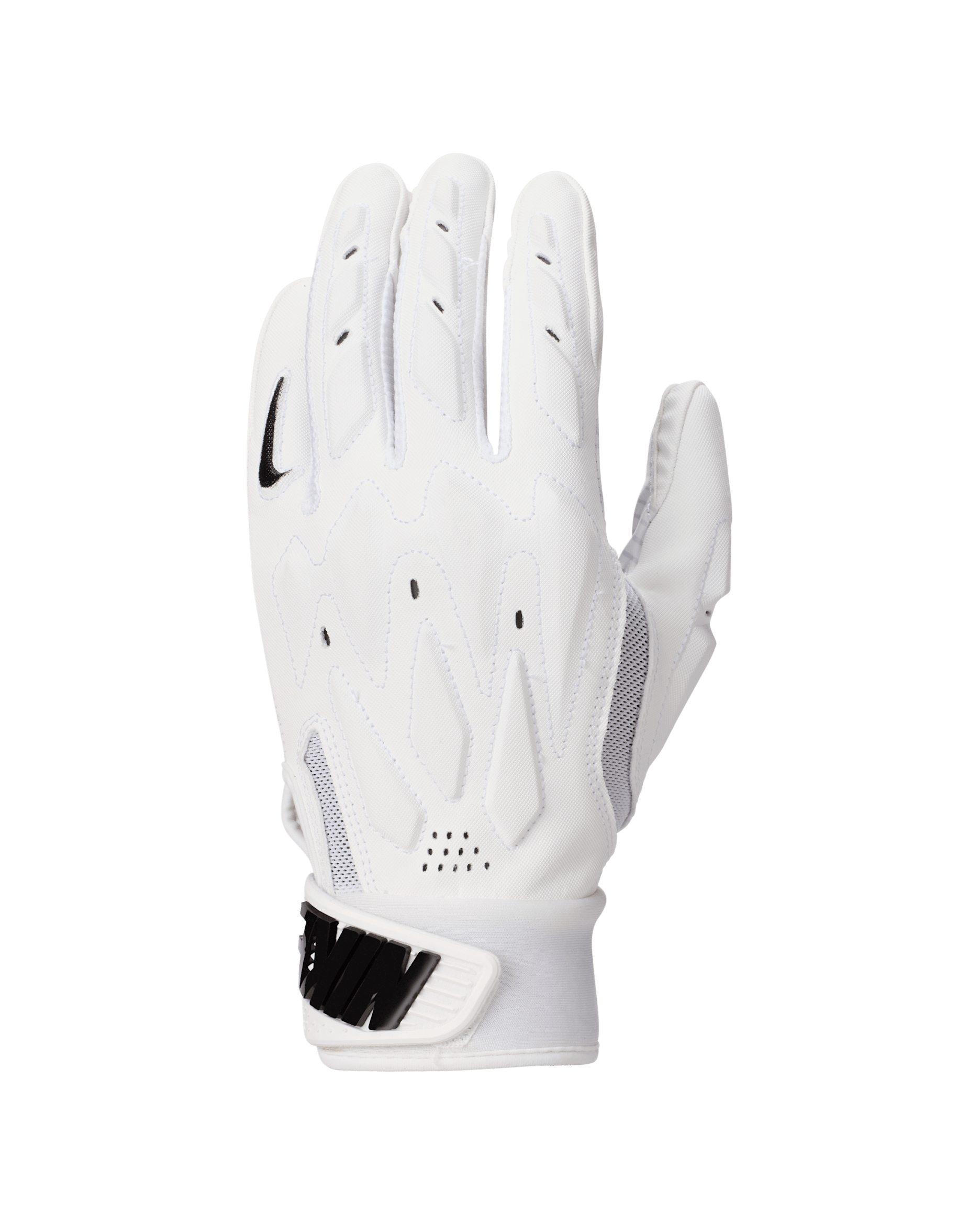 Nike D-Tack 7.0 Big Kids' Football Gloves (1 Pair) - White/White/Black