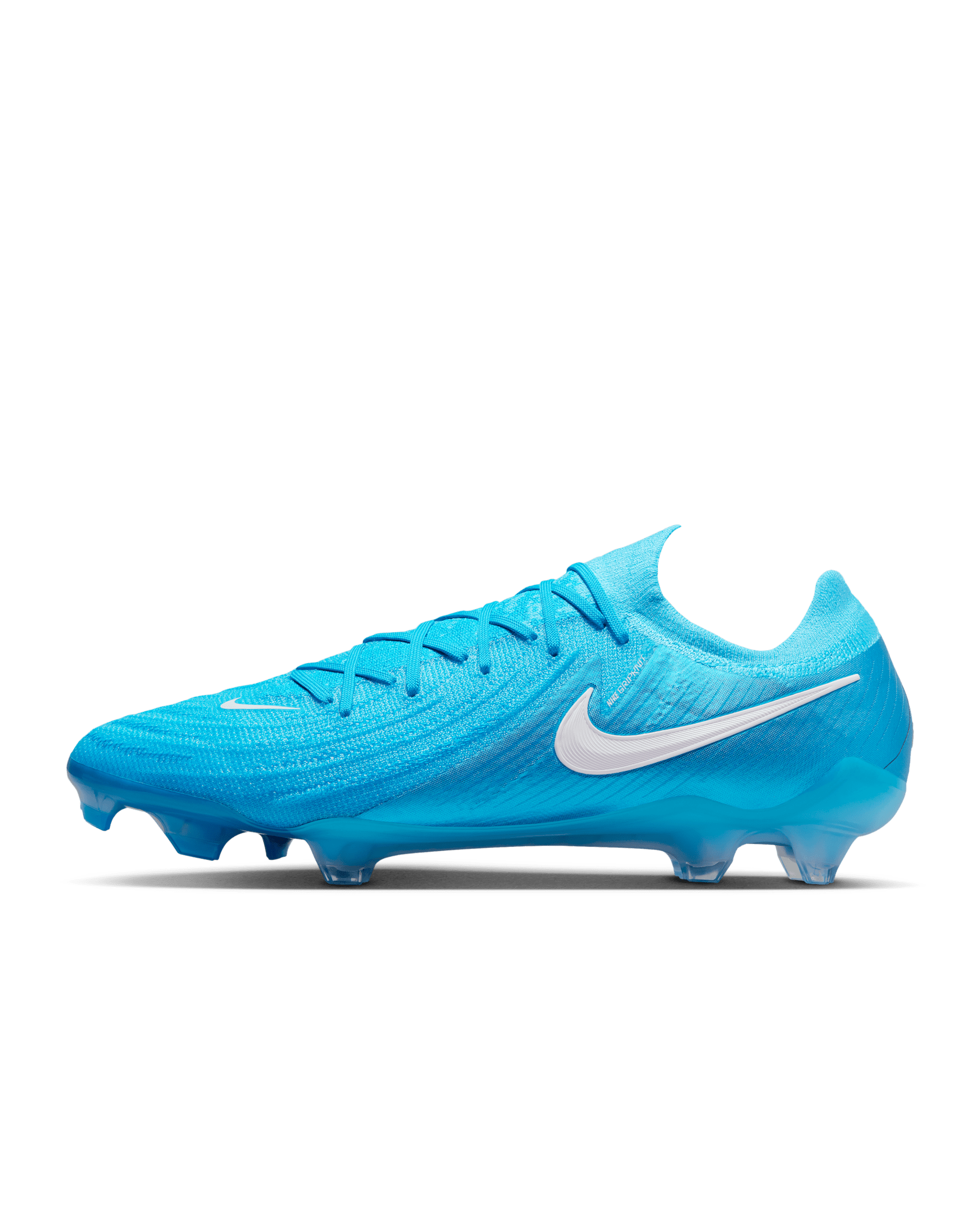รองเท้าสตั๊ดฟุตบอลไม่หุ้มข้อสำหรับพื้นสนามทั่วไป Nike Phantom GX 2 Elite - Blue Fury/ขาว