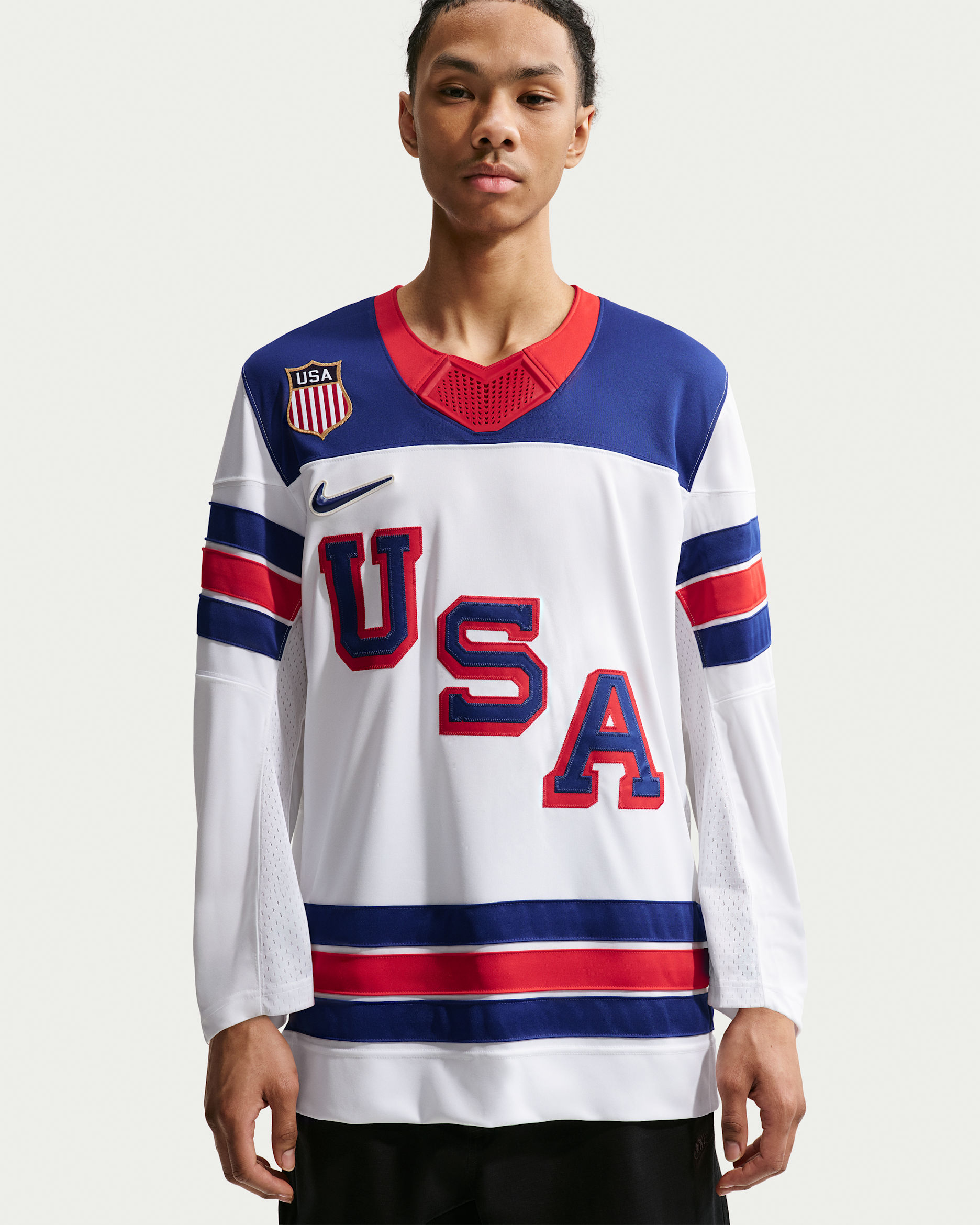 Nike "Team USA" Men's Hockey Jersey - White