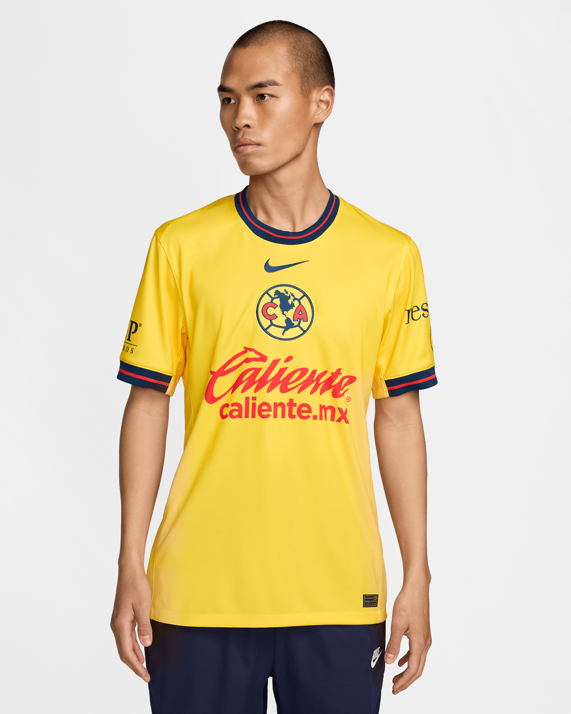 Club América 2024/25 Stadium Home Men's Nike Dri-FIT Football Replica Shirt - Tour Yellow/Valerian Blue